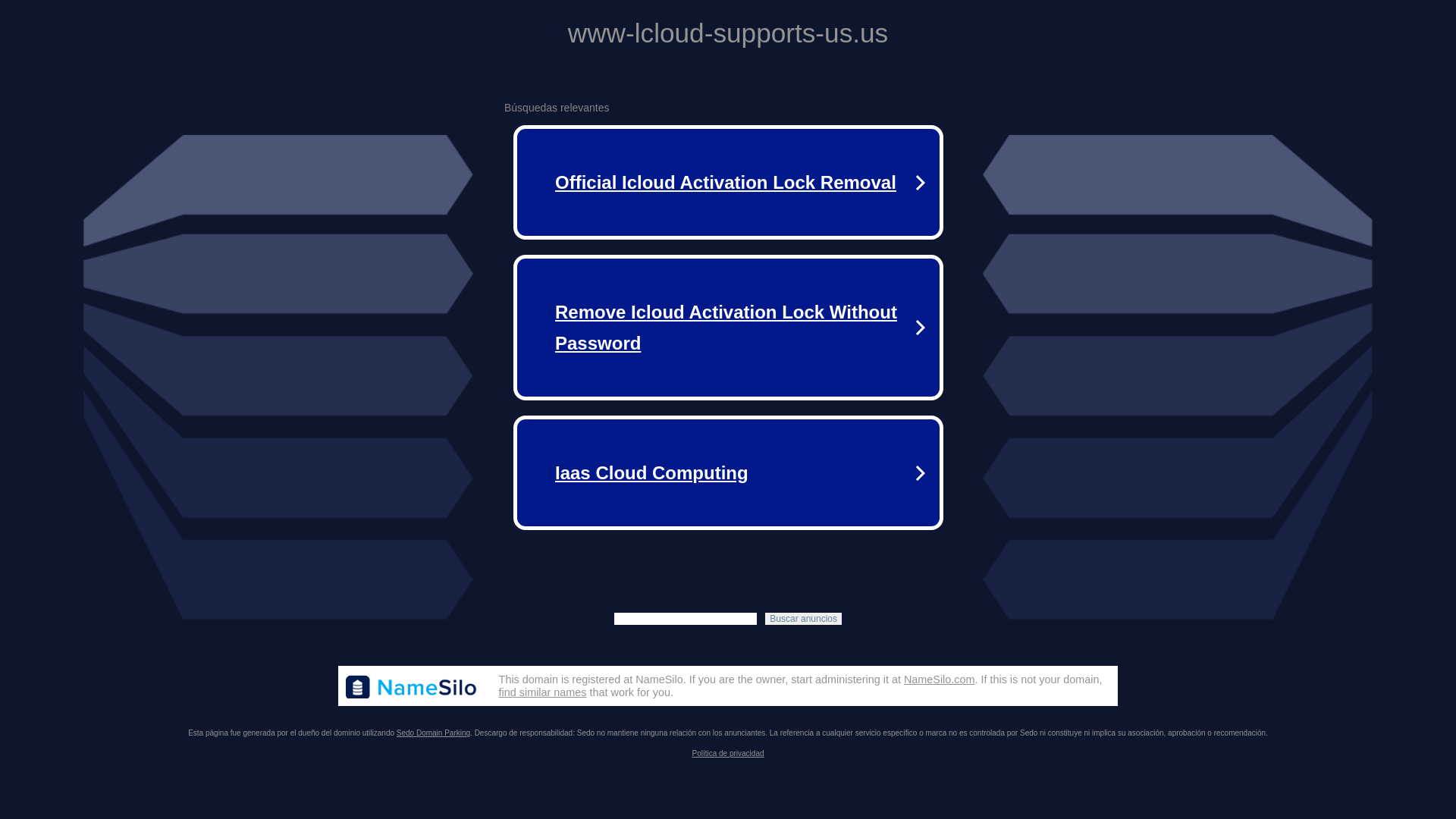 website screenshot of https://www-lcloud-supports-us.us/