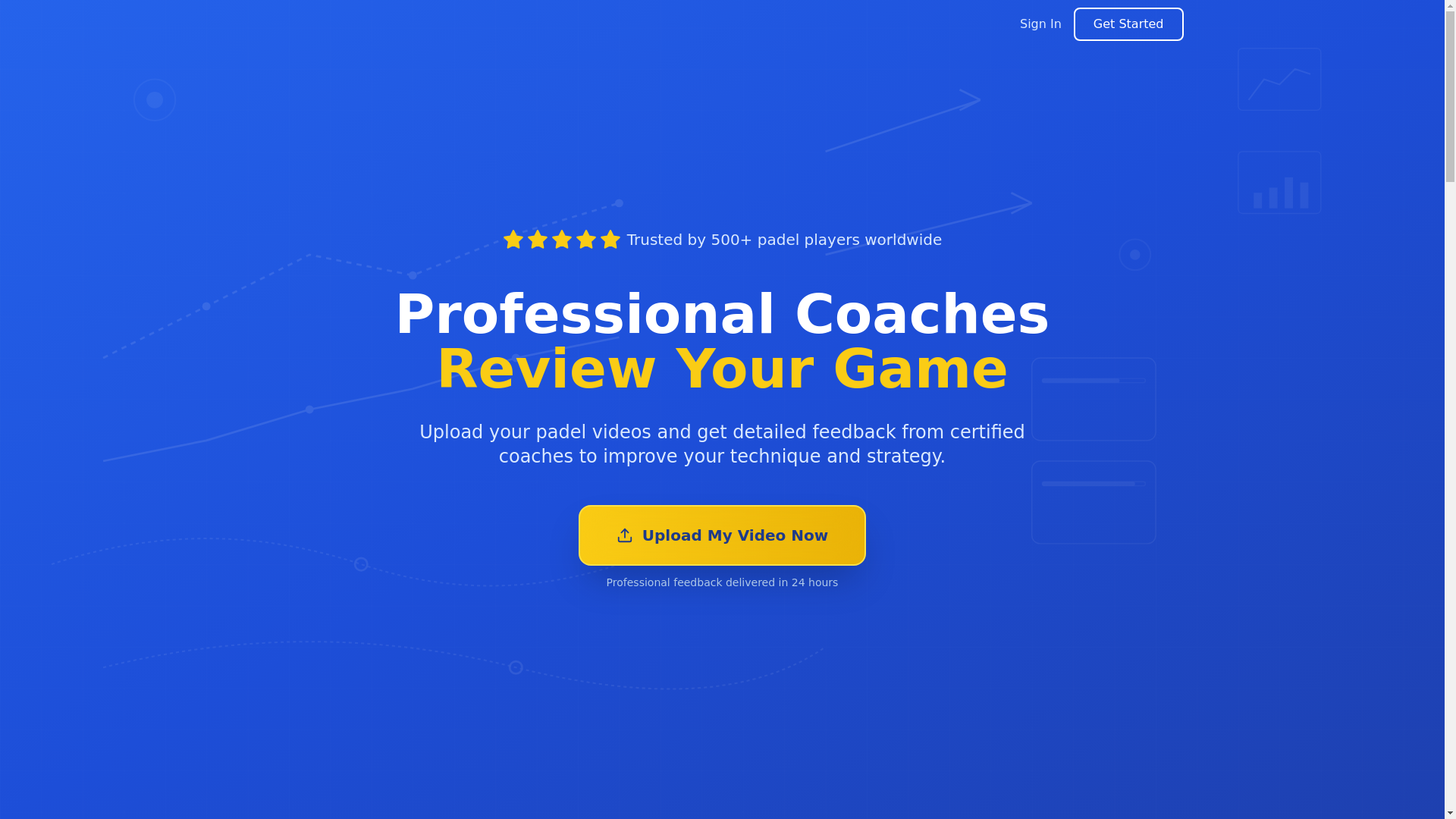 website screenshot of https://howsmypadel.com/