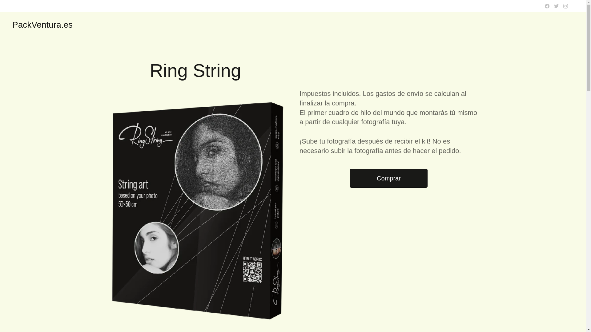 website screenshot of https://packventura.es/