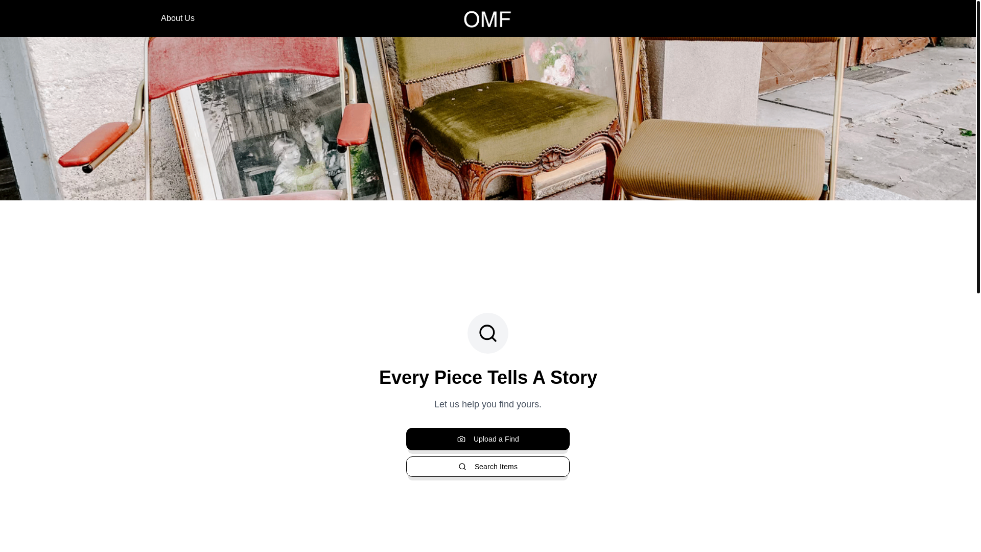 website screenshot of https://ohmyfind.app/