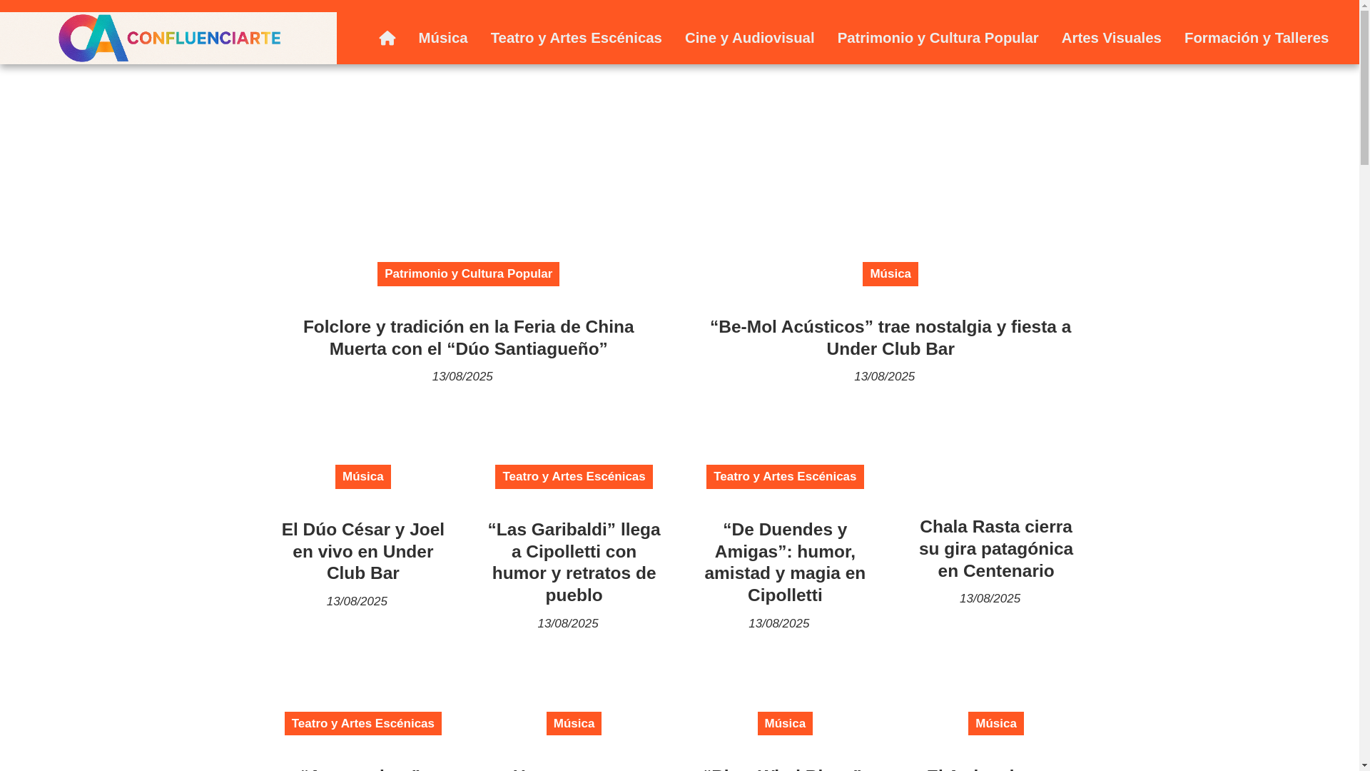 website screenshot of https://confluenciarte.ar/