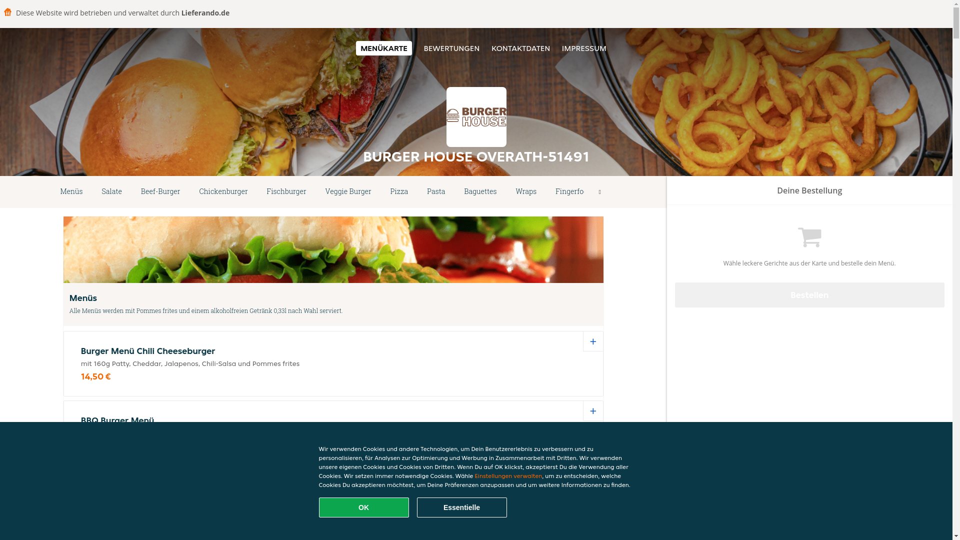 website screenshot of https://overath-burgerhouse.de/