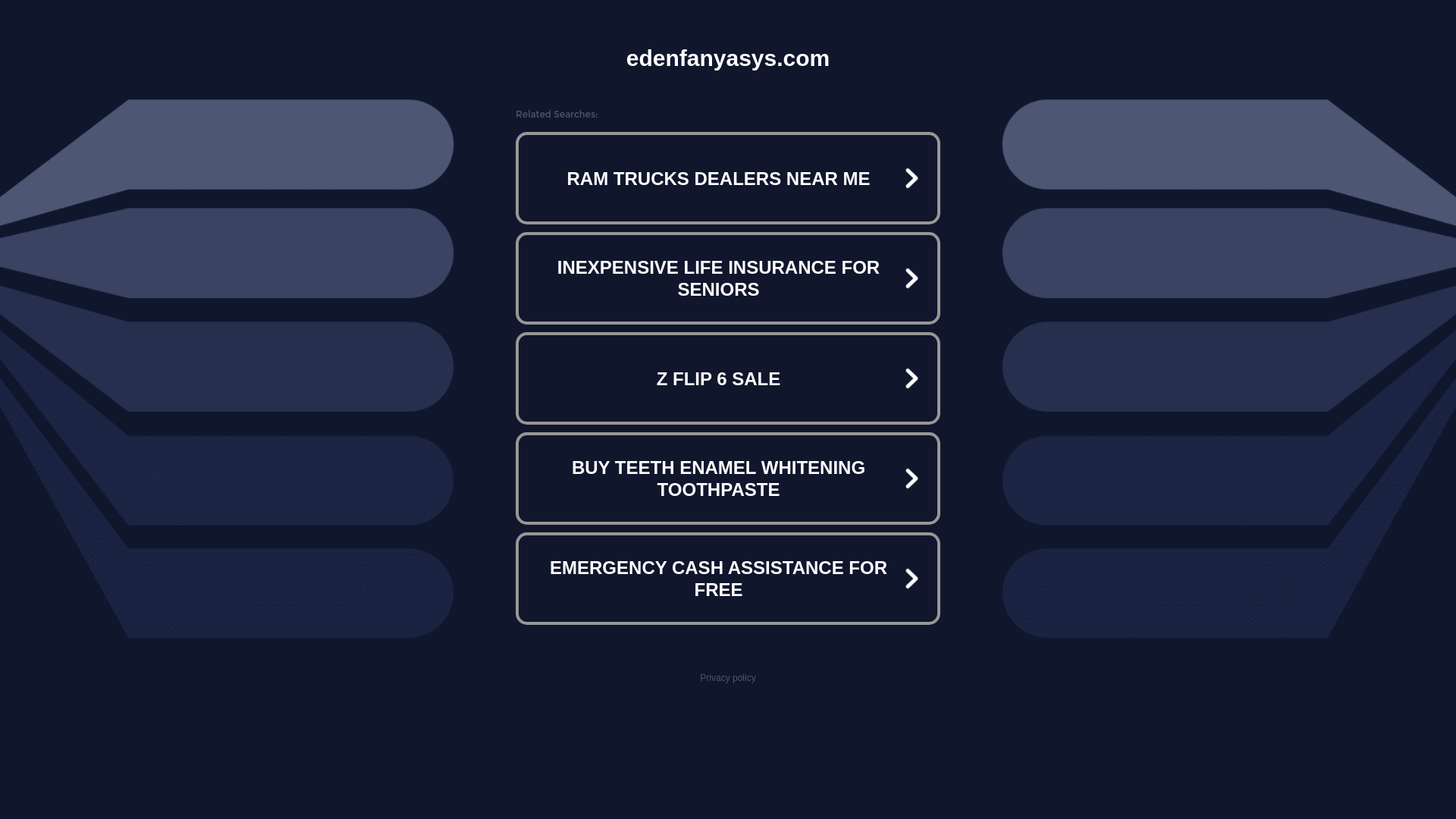 website screenshot of https://edenfanyasys.com/