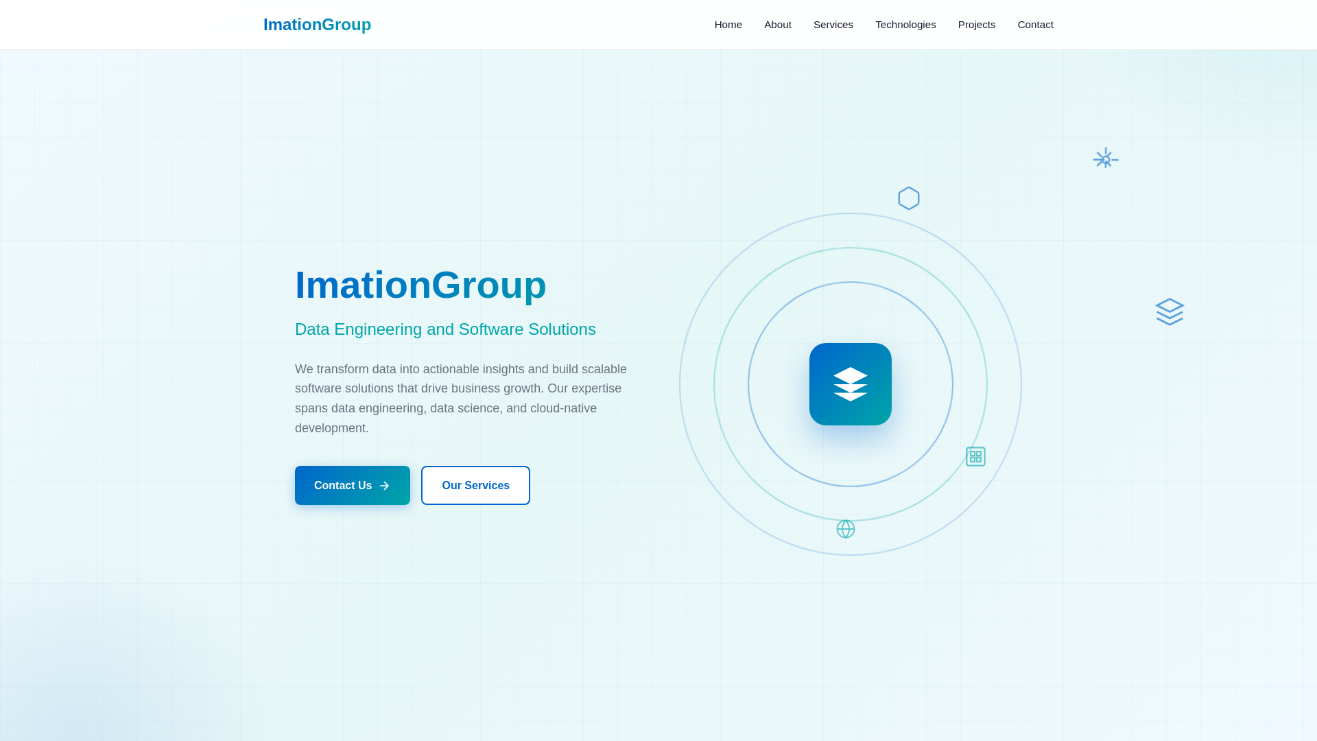 website screenshot of https://imationgroup.com/