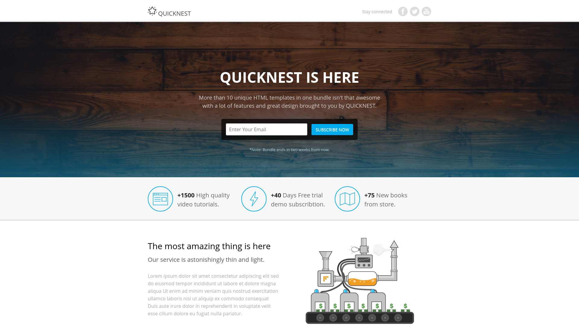 website screenshot of https://quicknest.delivery/
