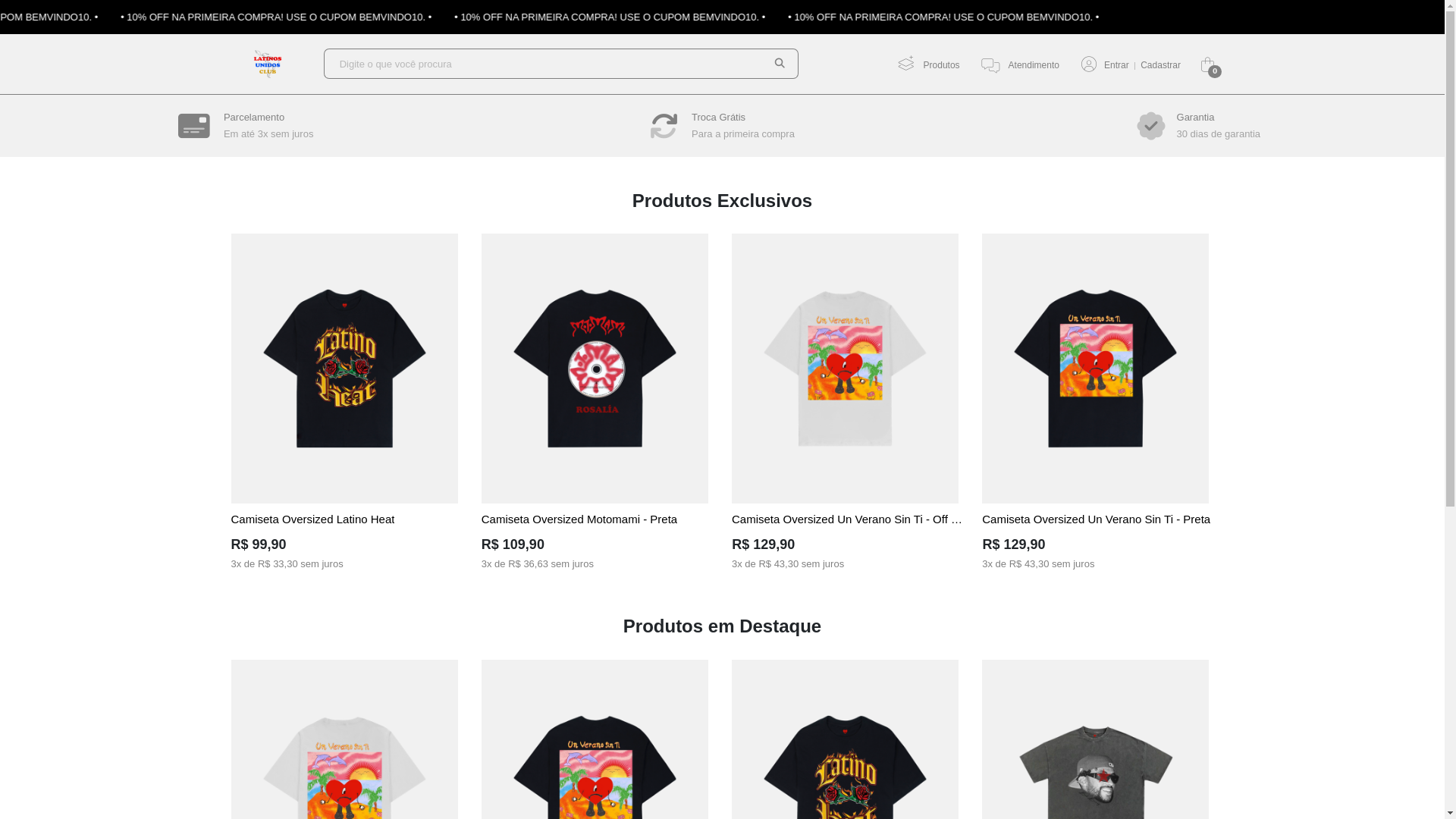 website screenshot of https://latinosunidosclub.com.br/