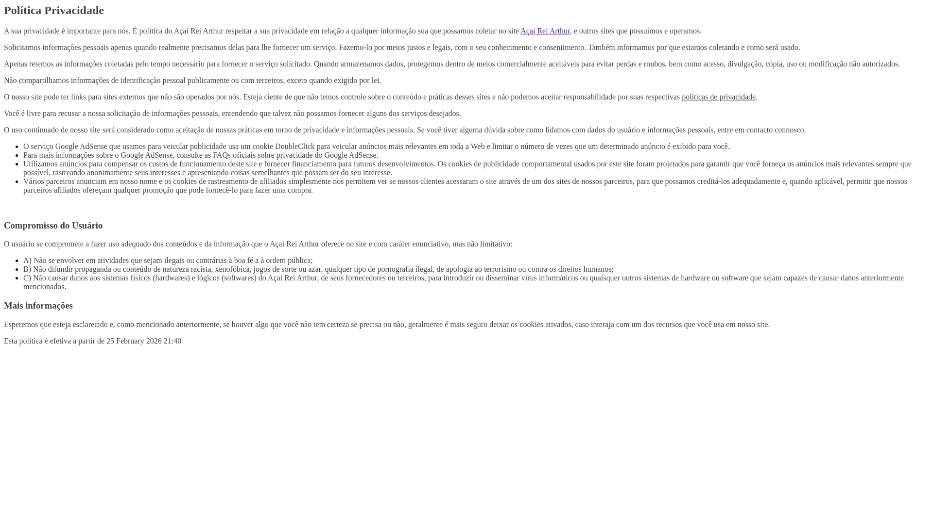website screenshot of https://acaireiarthur.pages.dev/