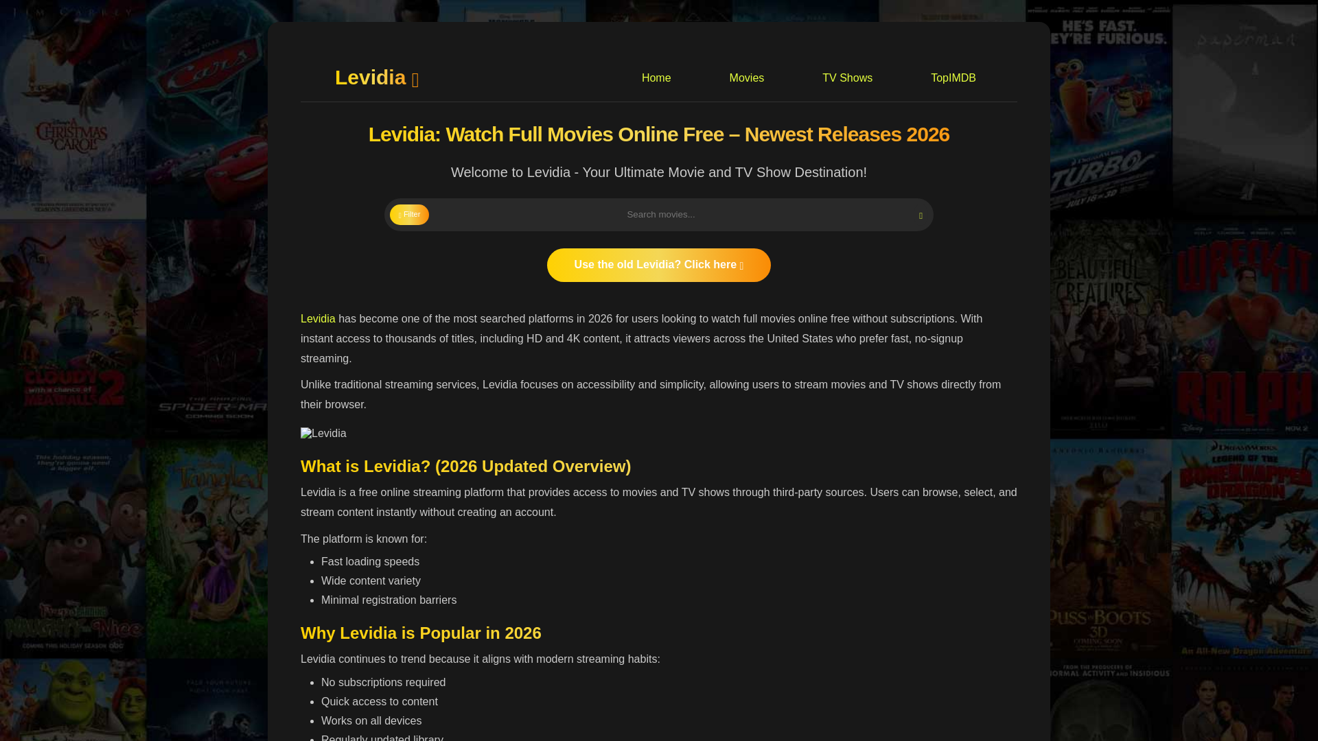 website screenshot of https://levidia-ltd.pages.dev/