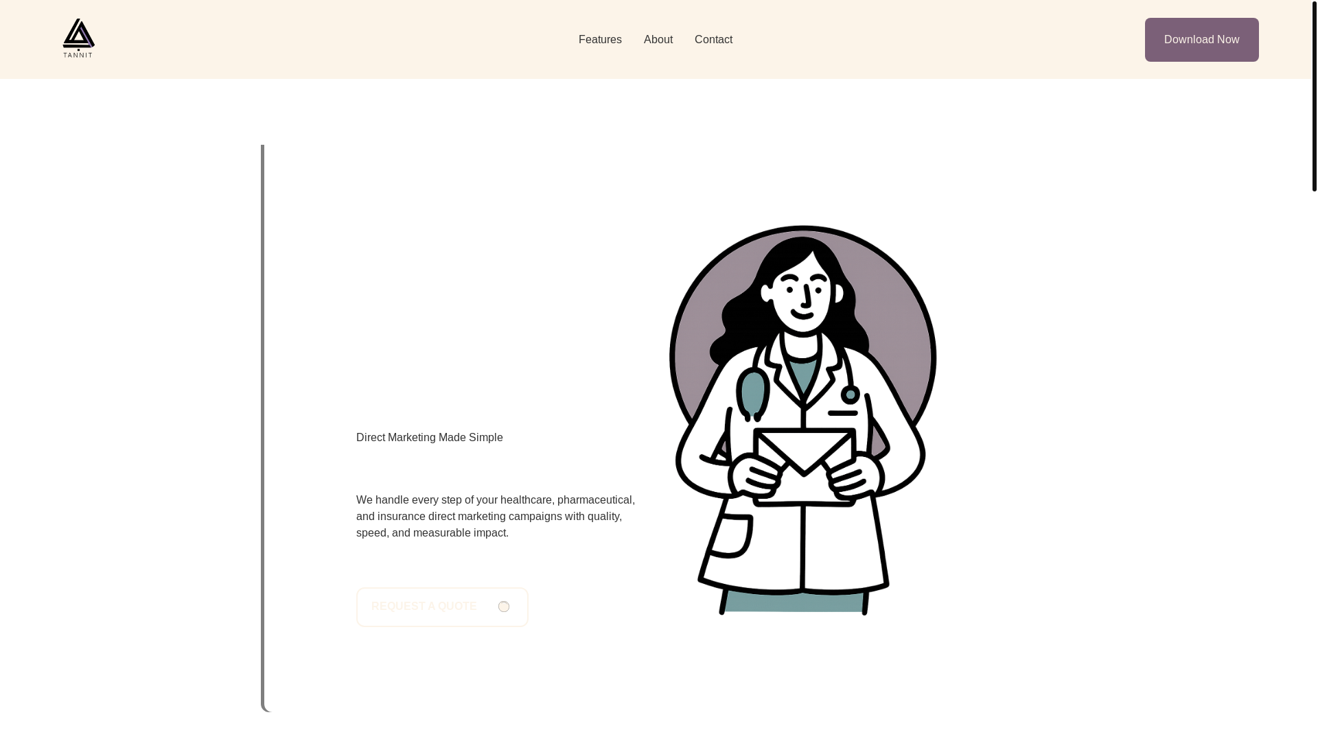 website screenshot of https://tannitagency.es/
