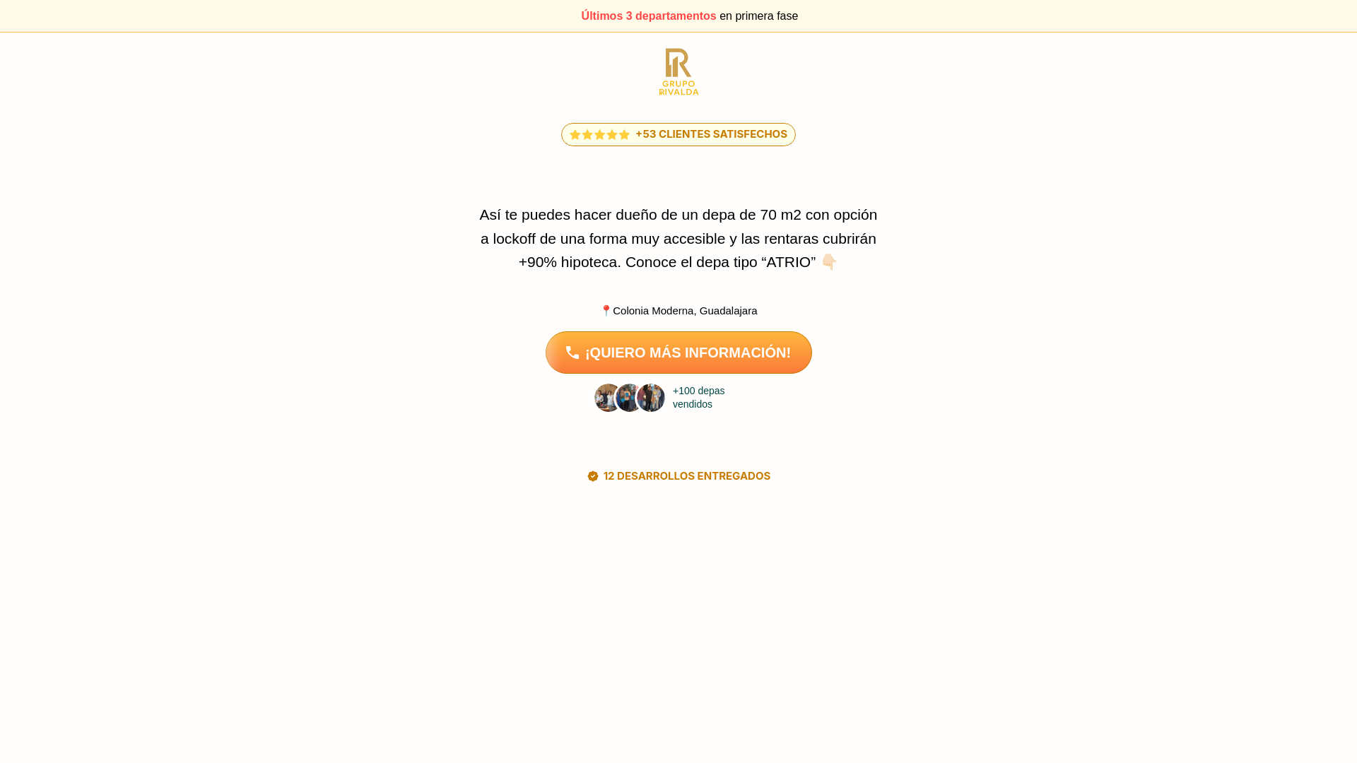 website screenshot of https://inversionesrivalda.com
