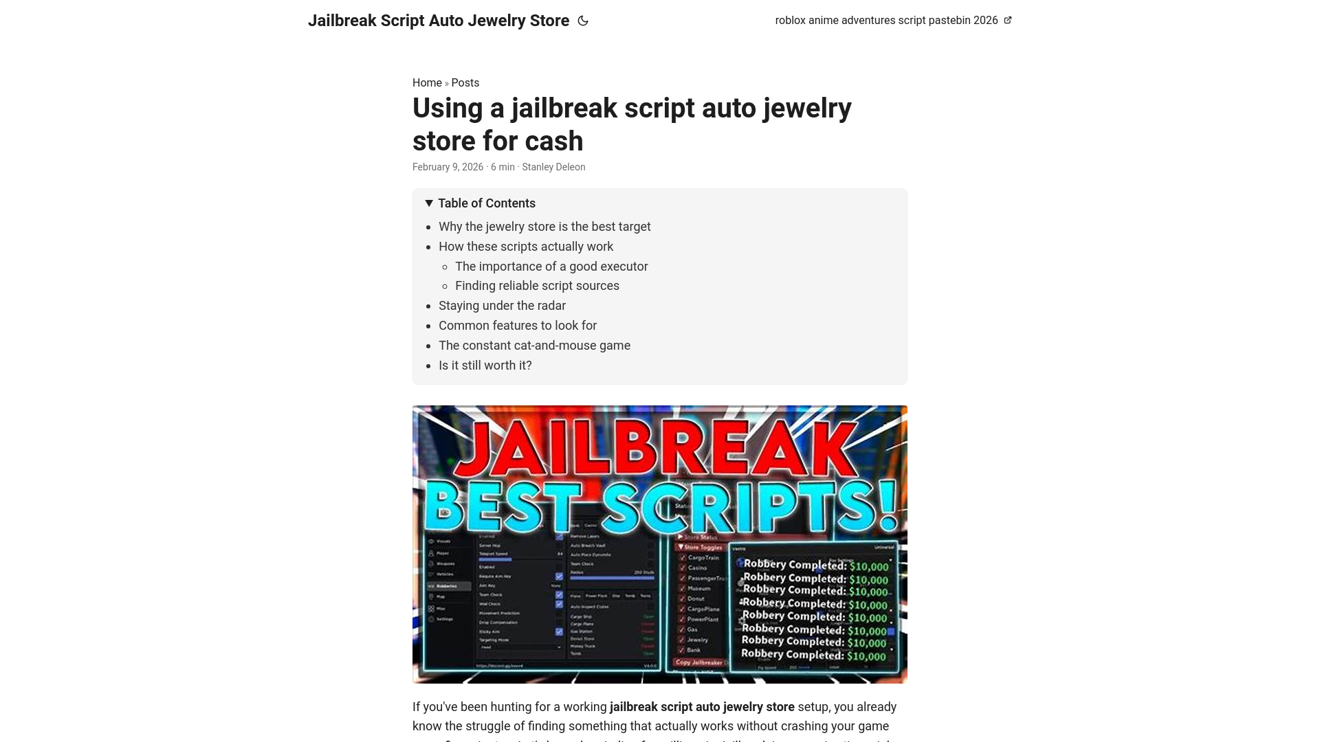website screenshot of https://jailbreak-script-auto-jewelry-store.pages.dev/