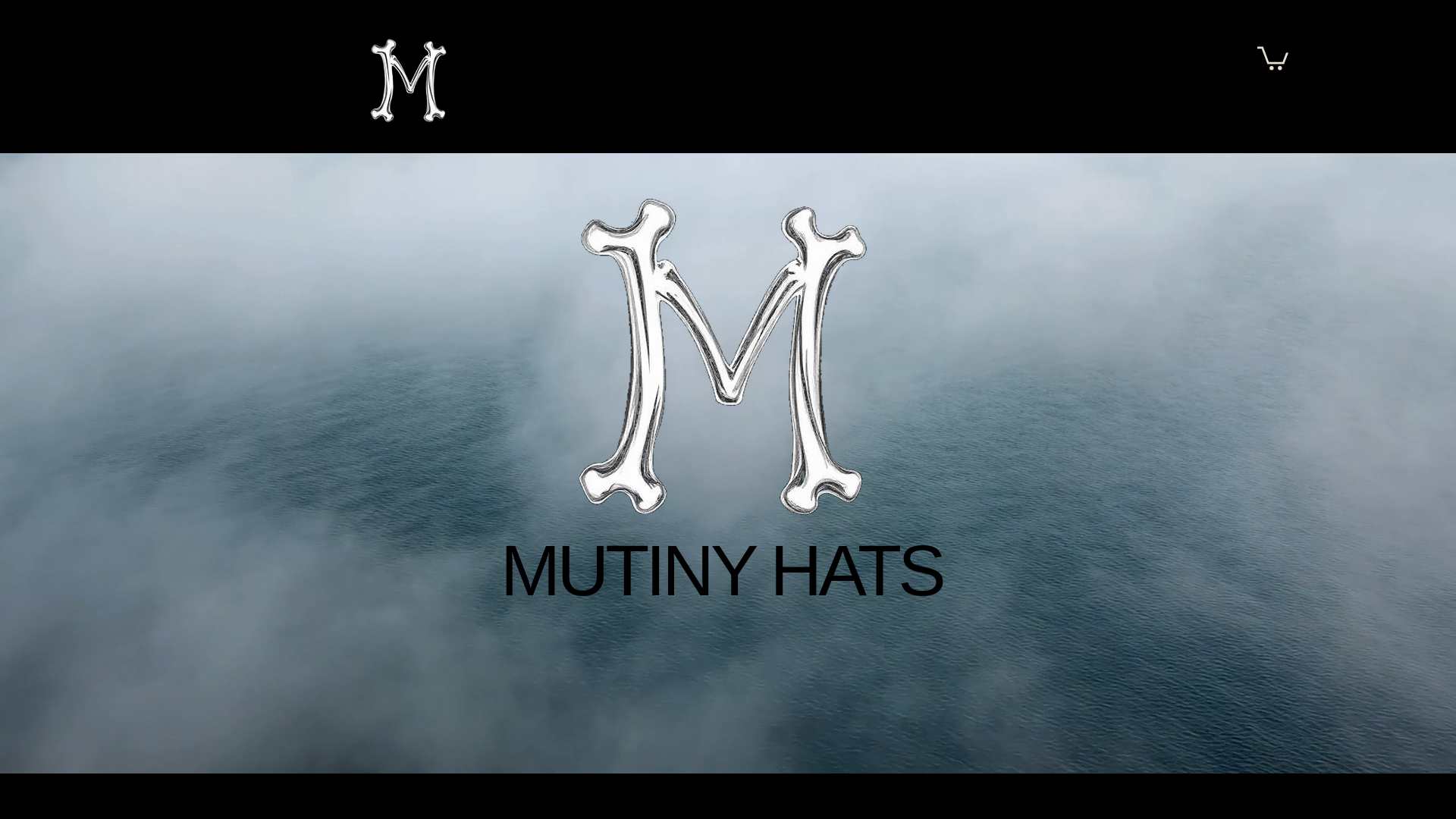 website screenshot of https://mutinyhatsco.com/