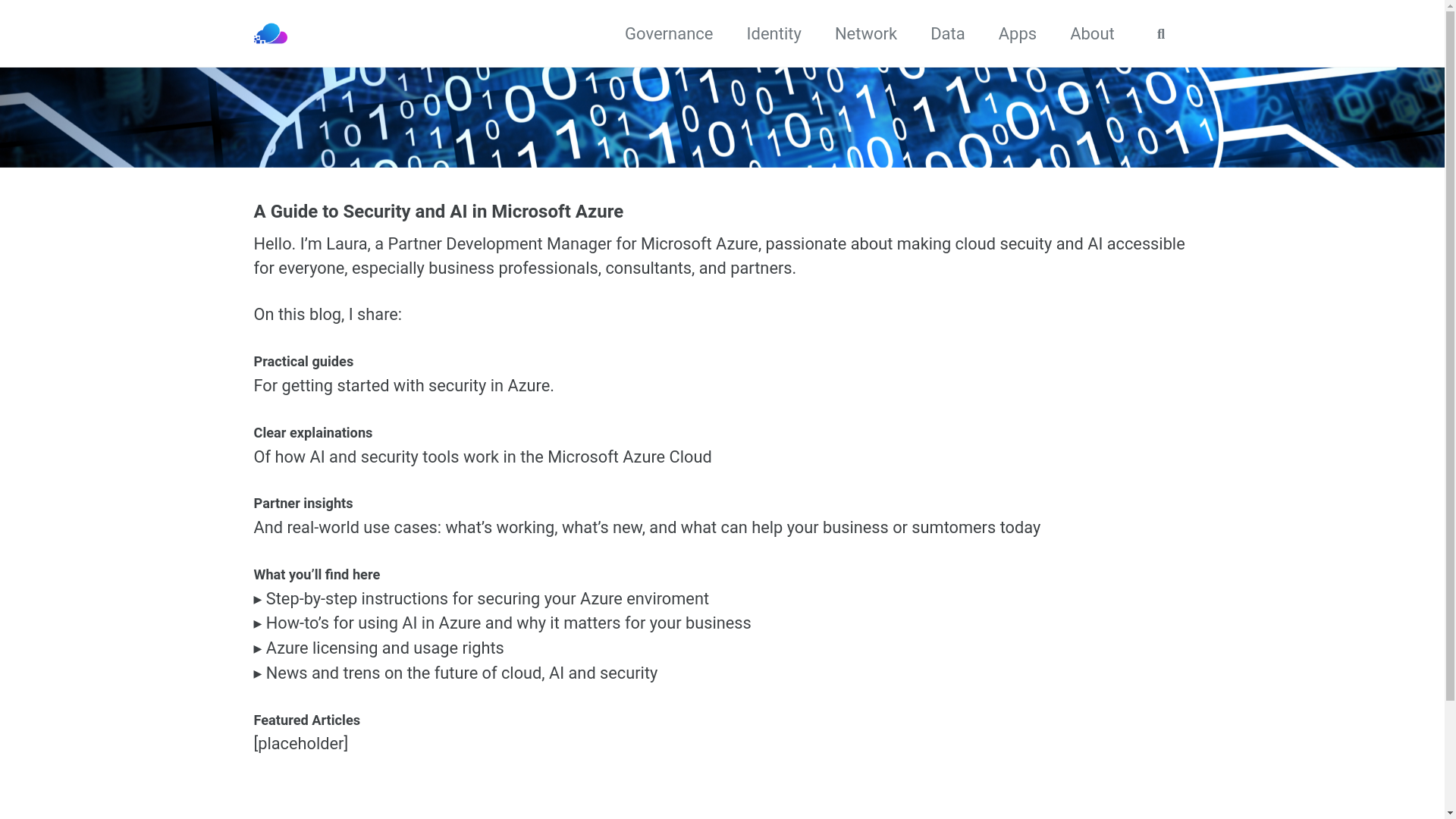website screenshot of https://voelker.blog/
