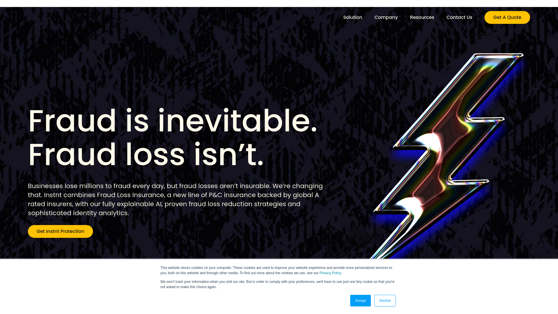 website screenshot of https://meetinstnt.com/