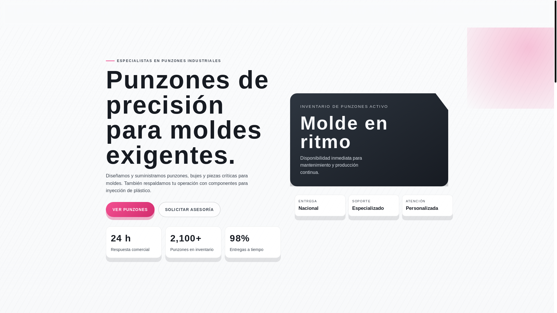 website screenshot of https://punzonescr.com