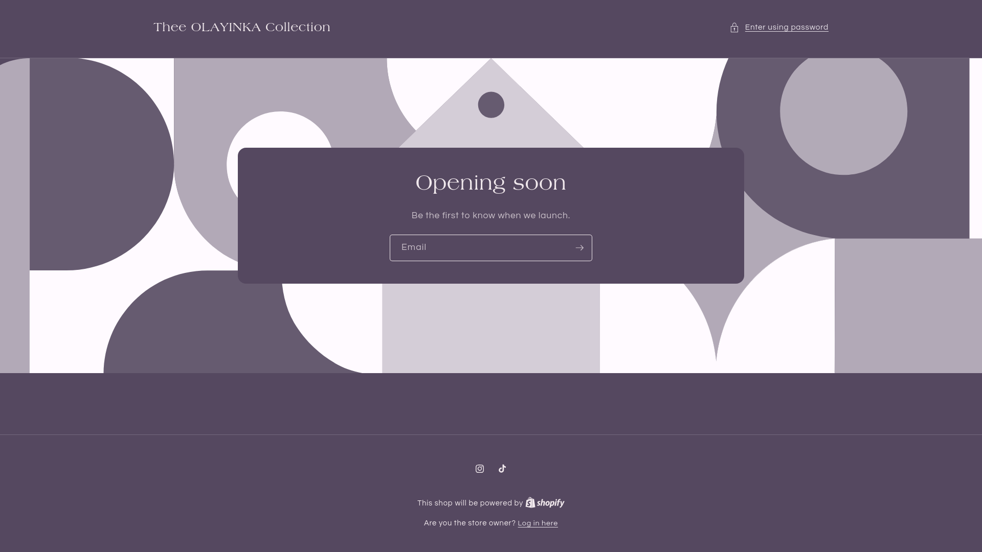 website screenshot of https://theeolayinkacollection.com/