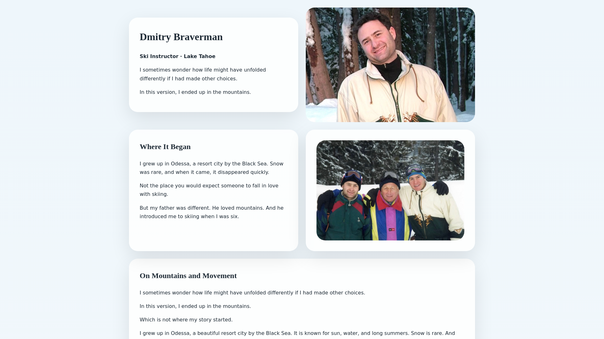 website screenshot of https://dmytrobraverman.com/