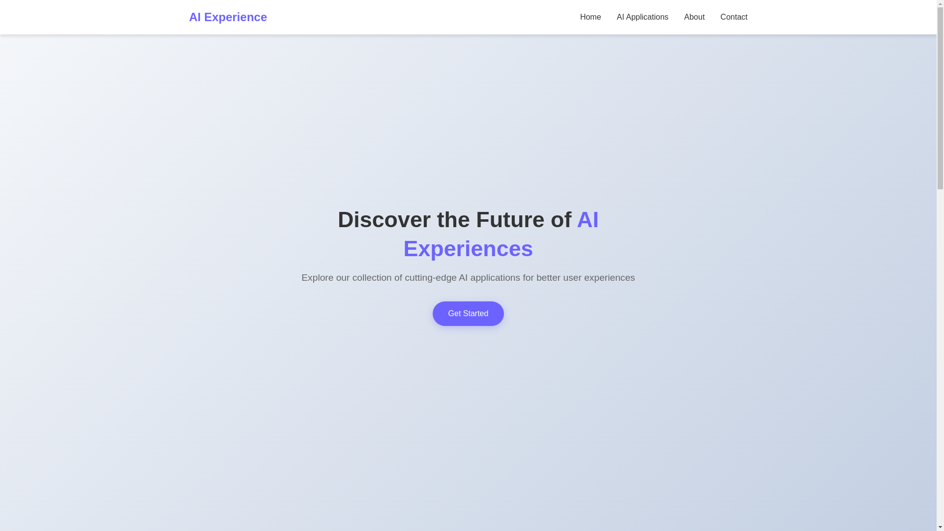 website screenshot of https://aiexperience.pages.dev/