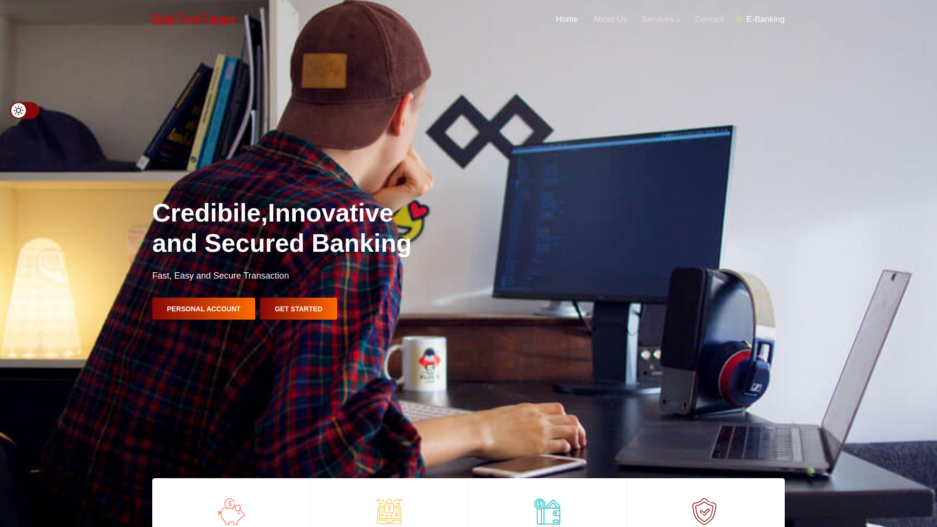 website screenshot of https://golden-trustunion.live/