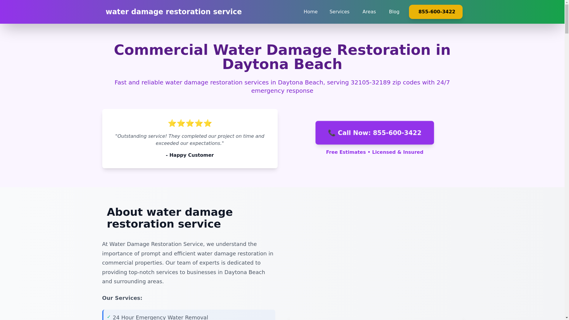 website screenshot of https://commercial-water-damage-daytona-beach.pages.dev/