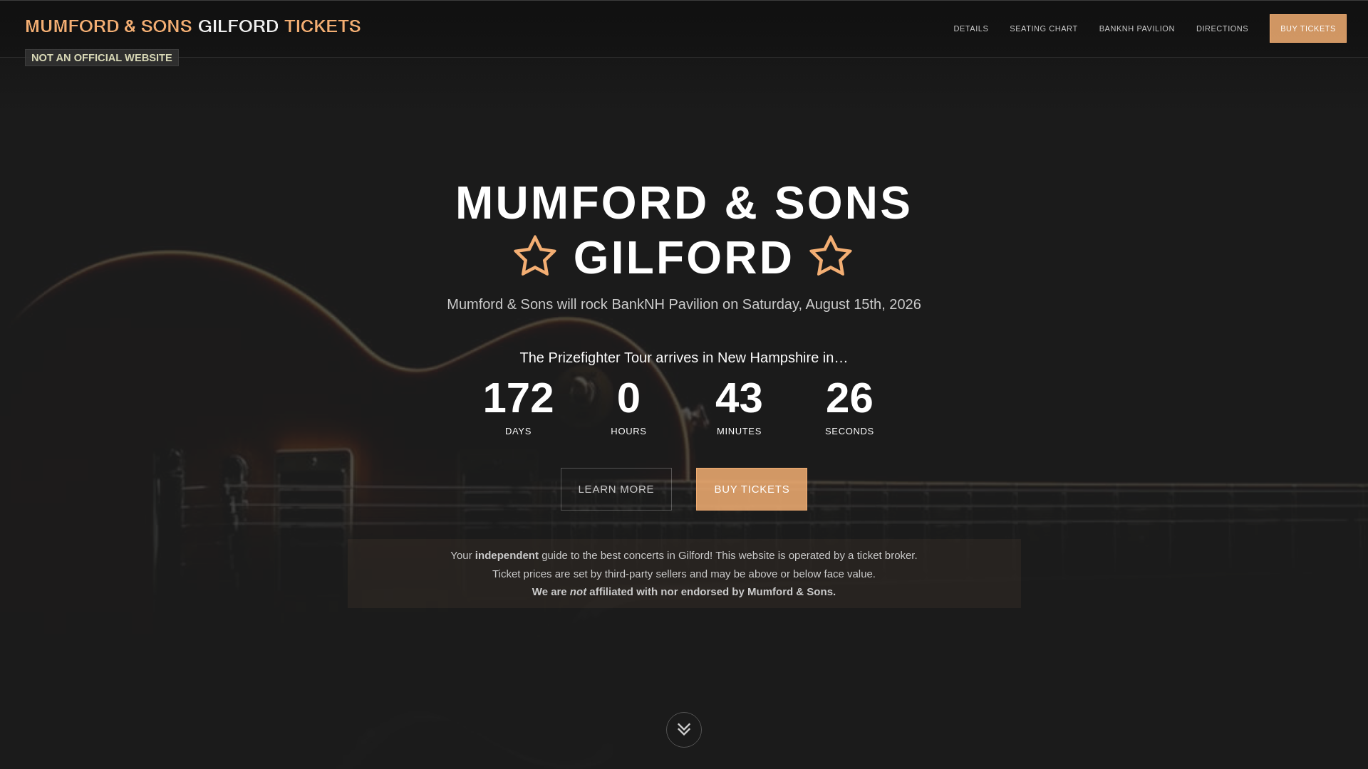 website screenshot of https://mumfordandsonsgilford.com/