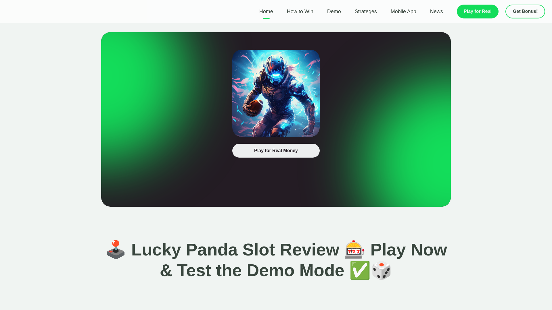 website screenshot of https://lucky-panda-game.com/