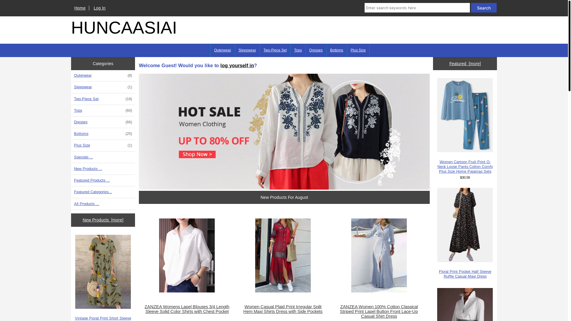 website screenshot of https://huncaasiai.asia/