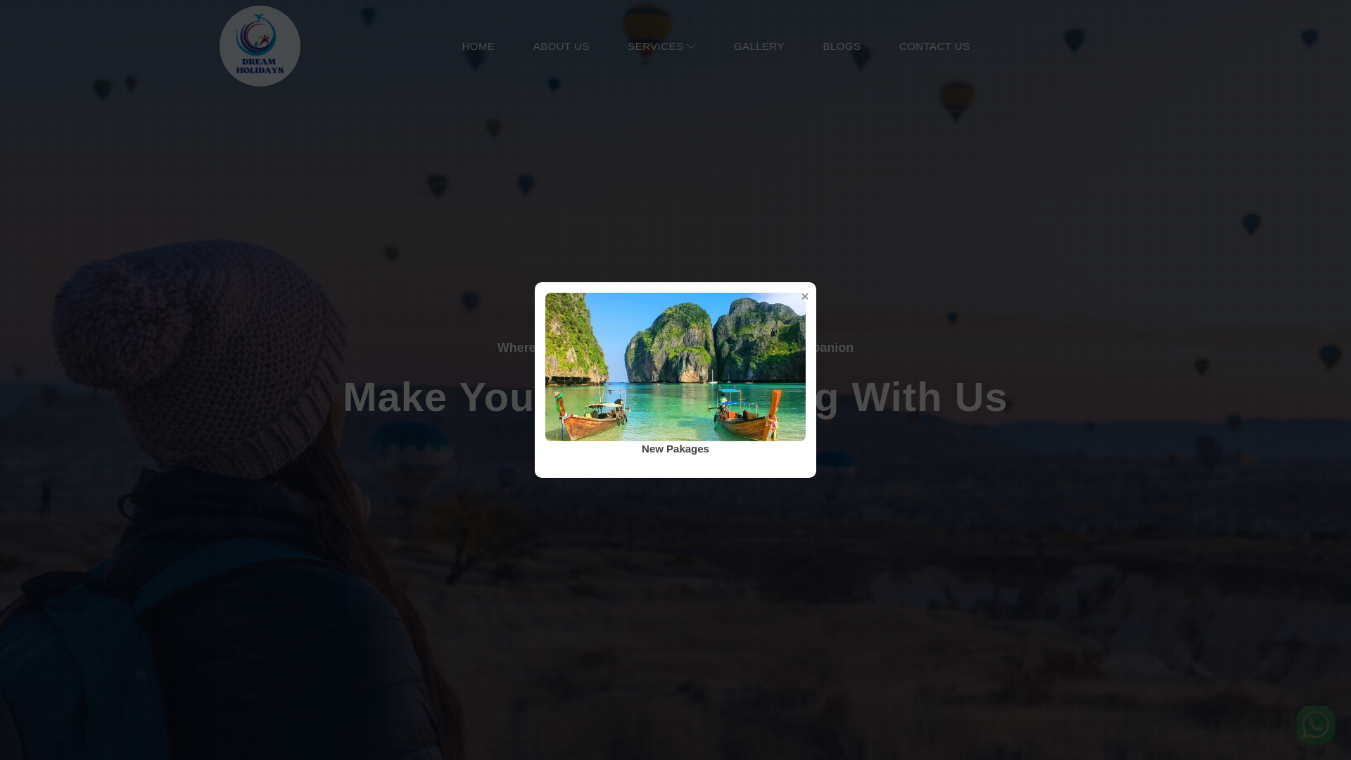 website screenshot of https://dreamholidaysnsk.com/