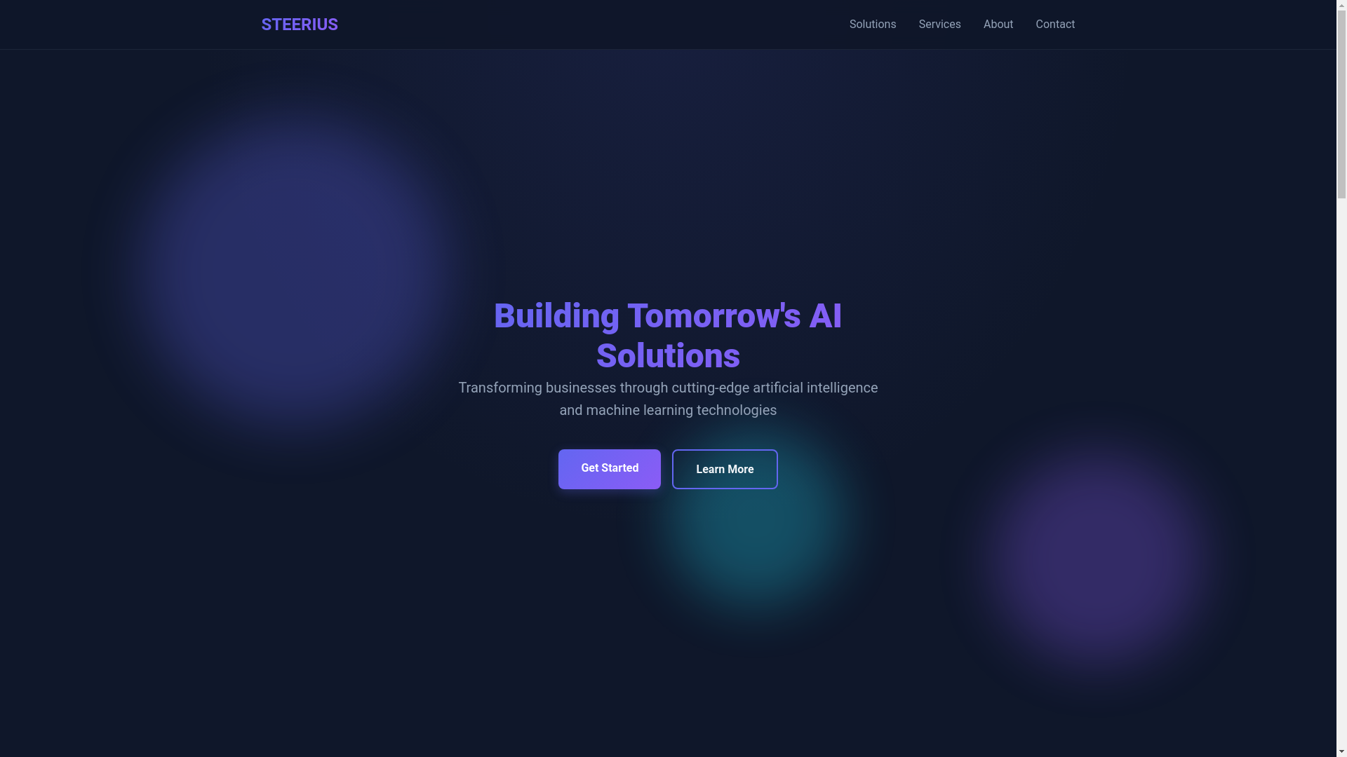 website screenshot of https://steerius.pages.dev/