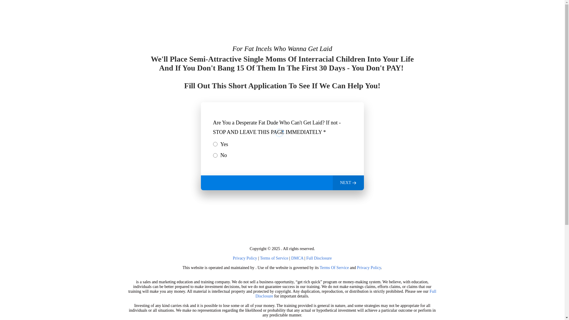 website screenshot of https://fatbumsgetlaid.com/