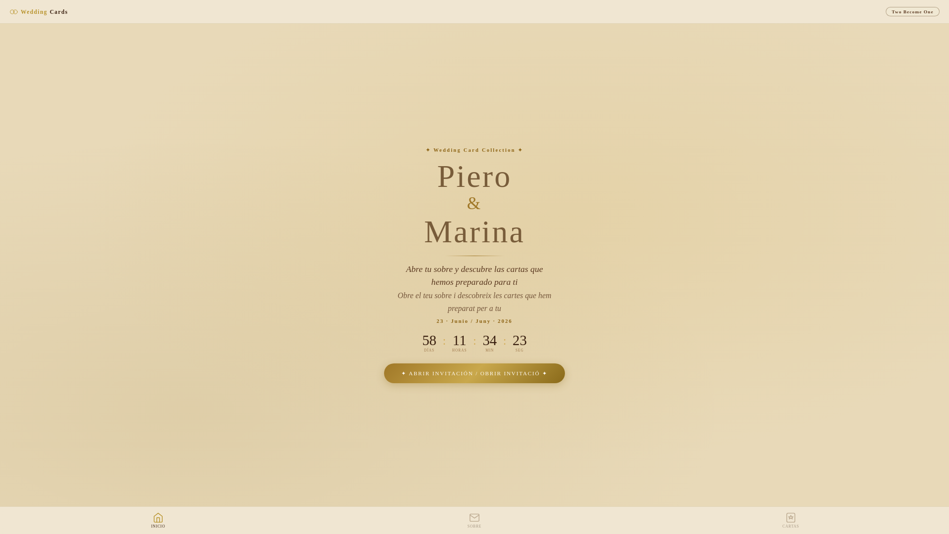 website screenshot of https://pieroymarina.com/