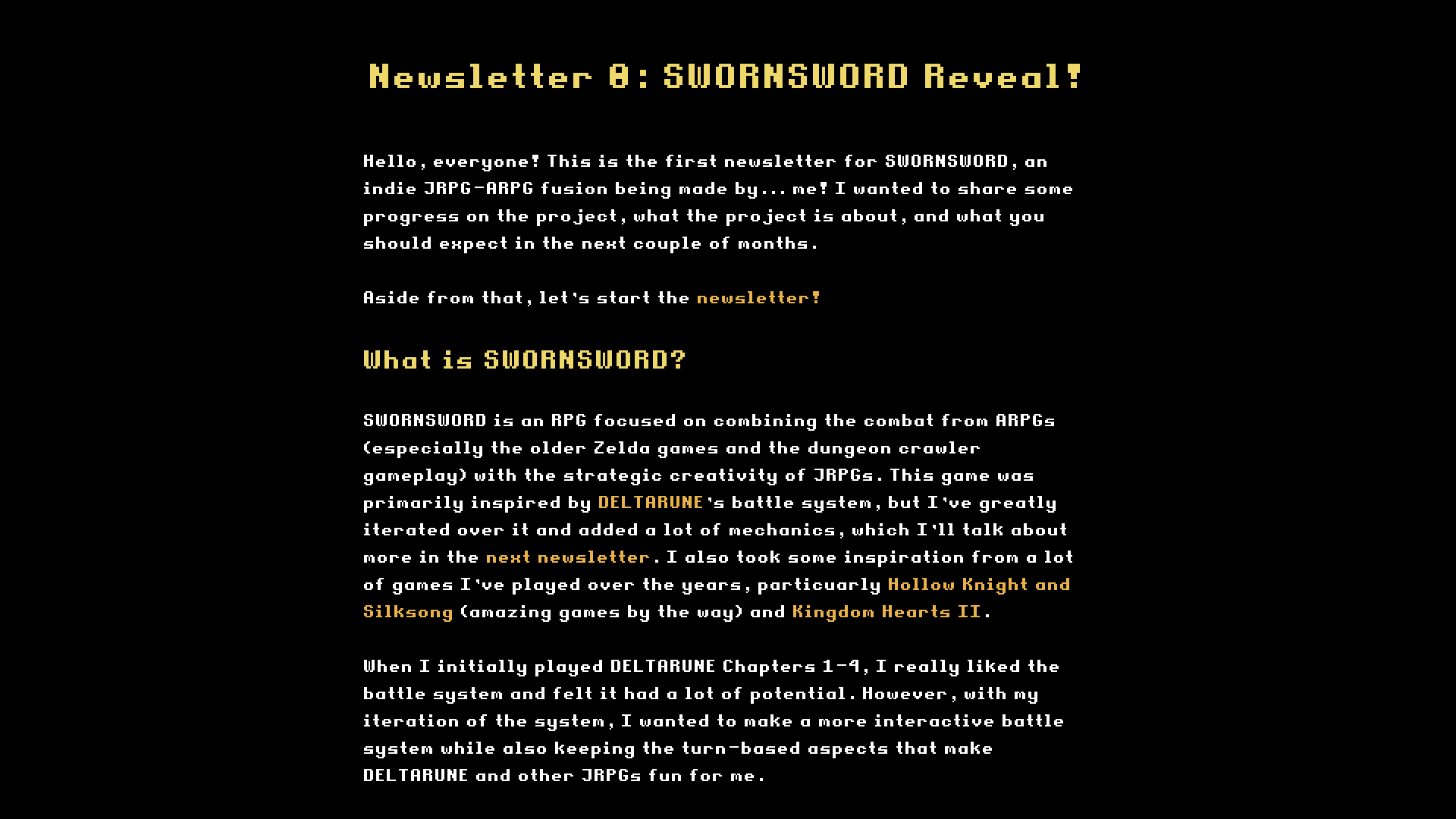 website screenshot of https://swornswordsite.pages.dev/