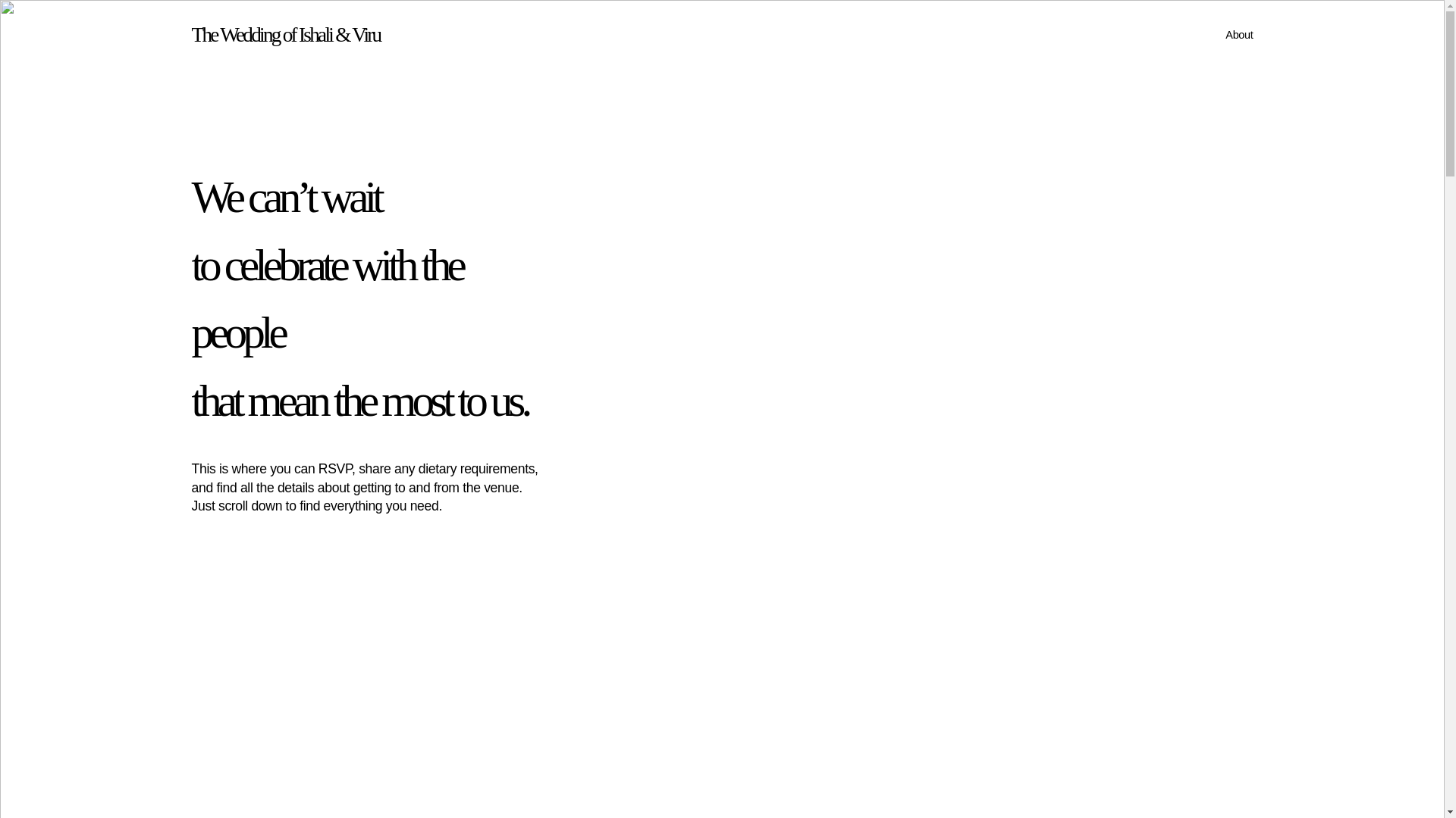 website screenshot of https://ishaliandviru.com/