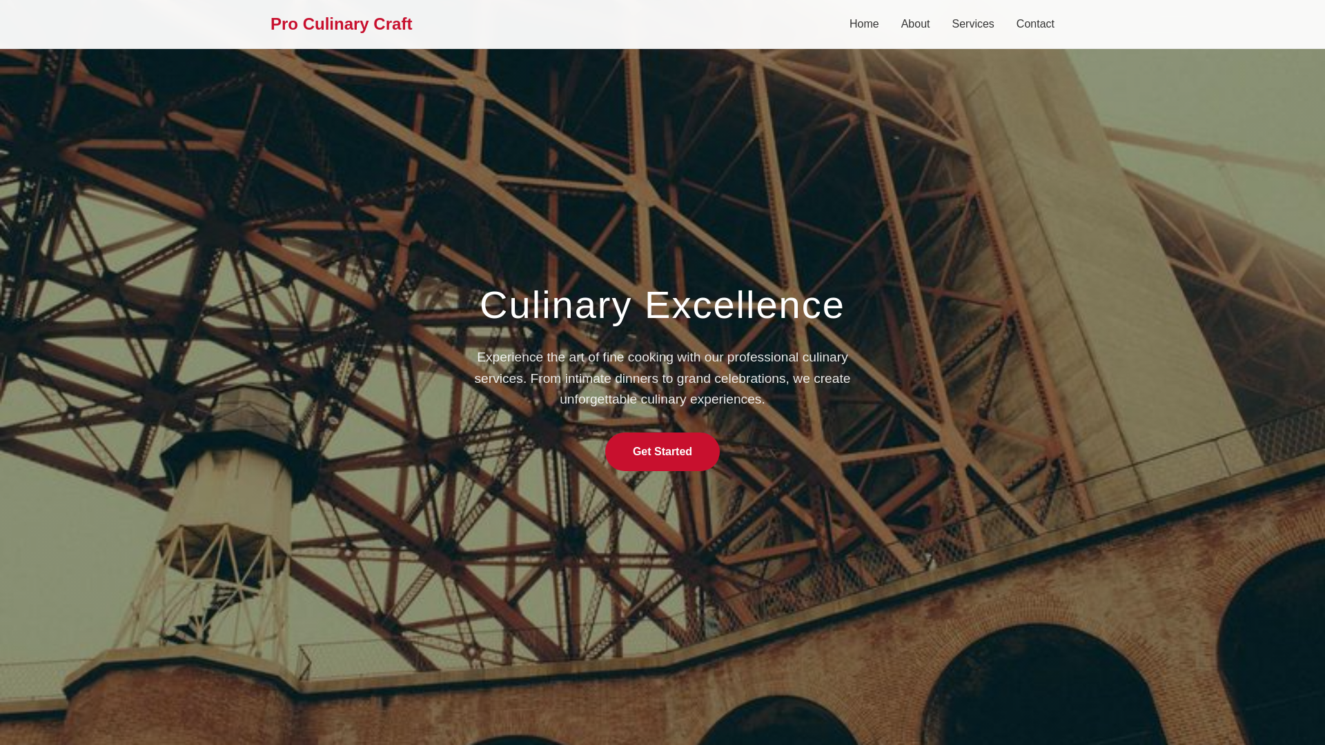 website screenshot of https://proculinarycraft.click/