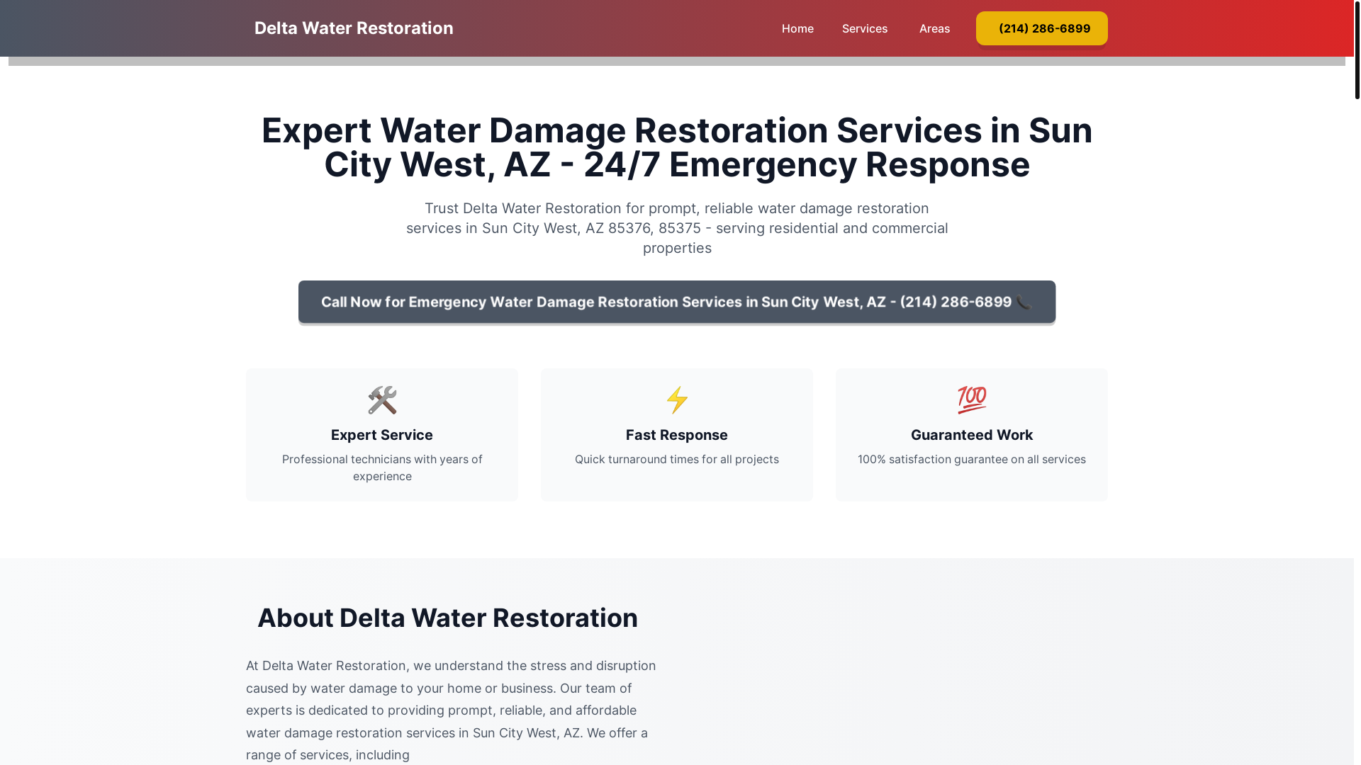 website screenshot of https://water-damage-restoration-suncitywest.pages.dev/