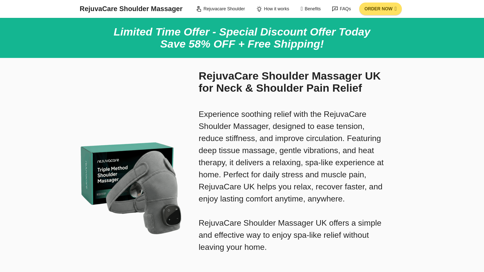 website screenshot of https://rejuvacareshoulder.co.uk/