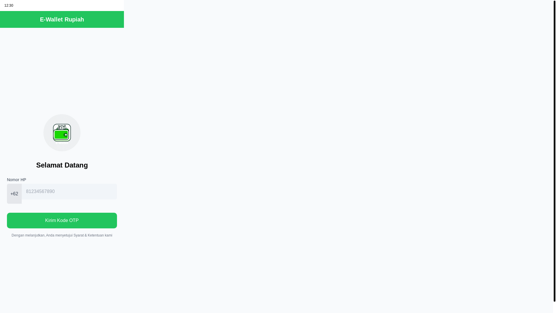 website screenshot of https://tester-wallet.pages.dev/