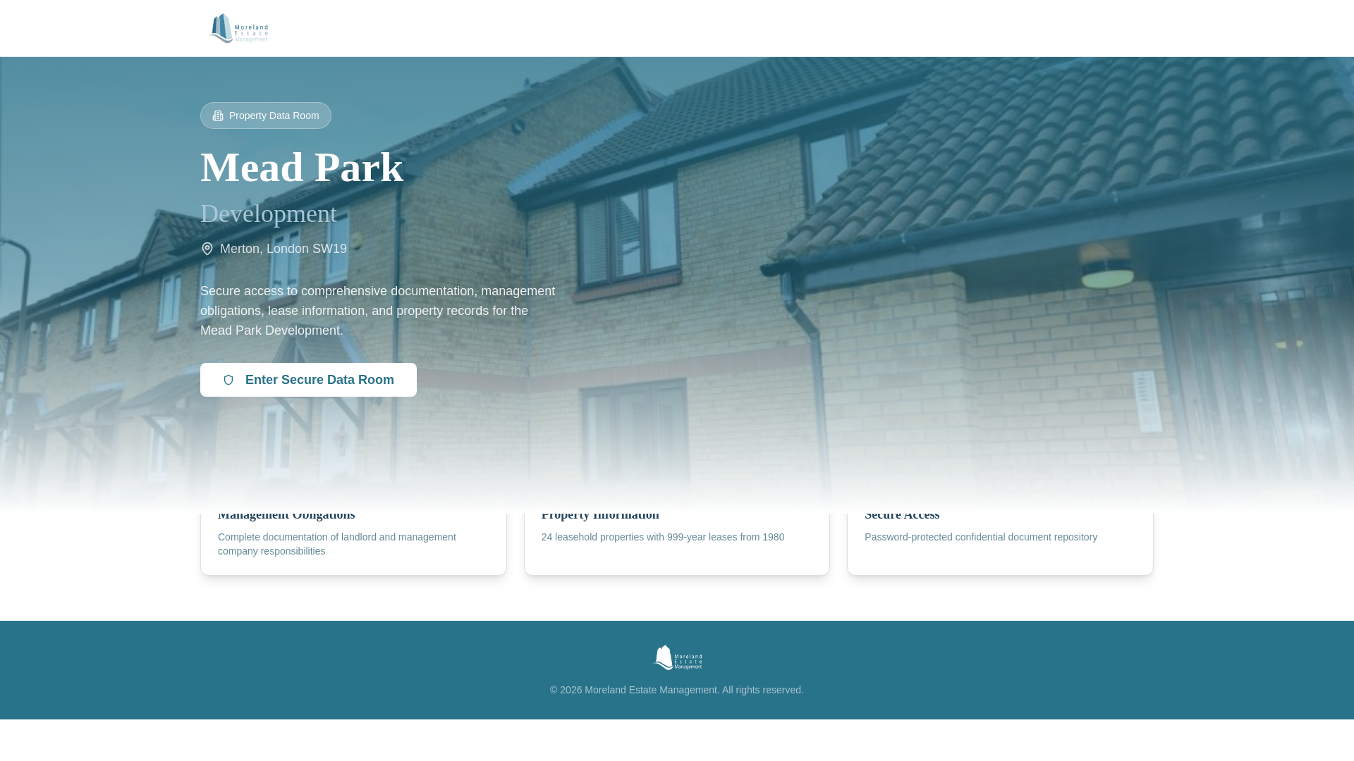 website screenshot of https://meadparkestate.online