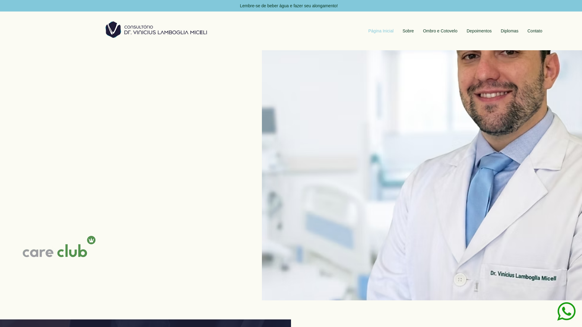 website screenshot of https://drviniciuslamboglia.com.br/
