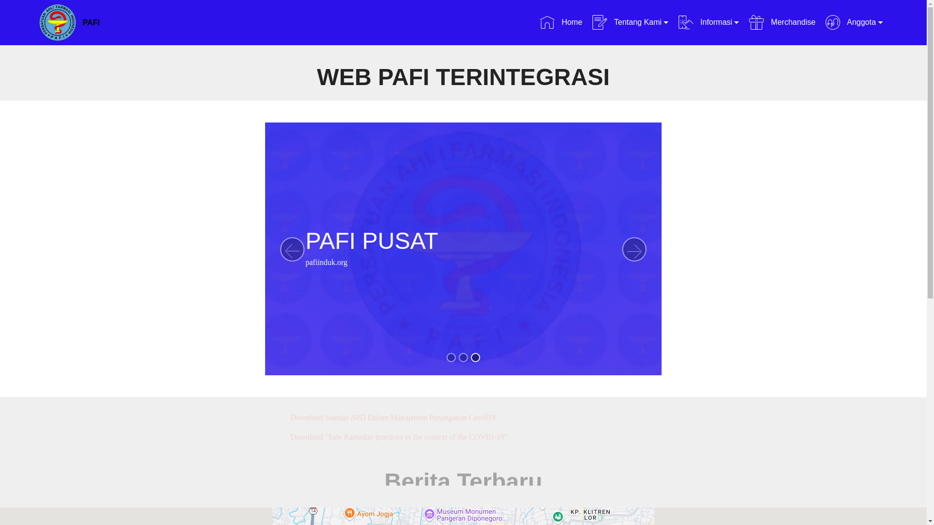 website screenshot of https://pafi-ngampilan-org.pages.dev/