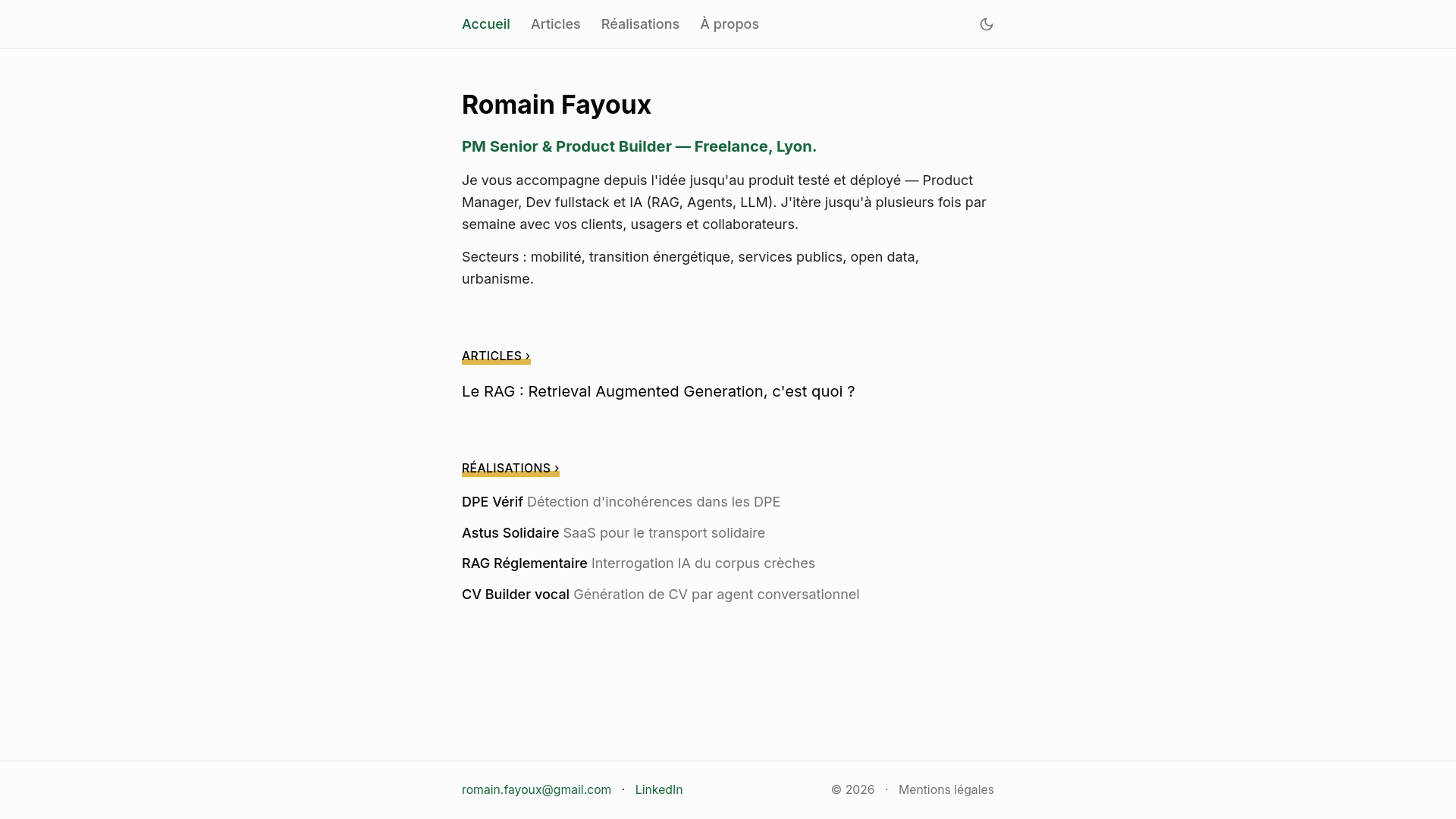 website screenshot of https://romainfayoux.fr/