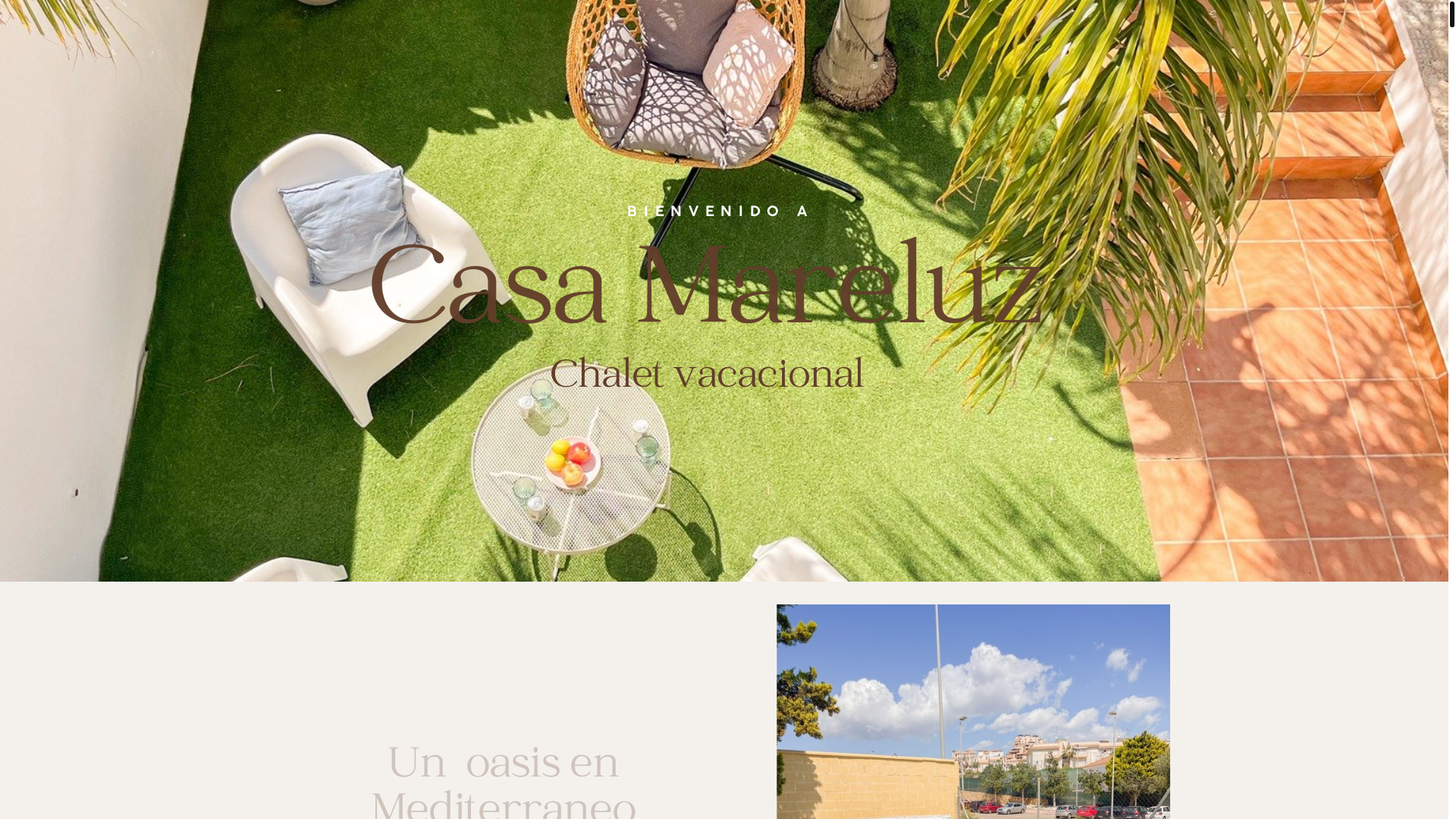 website screenshot of https://alojamientosmareluzplaya.com/