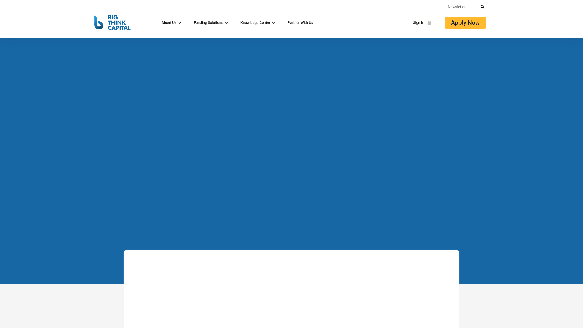 website screenshot of https://thinkcapital.pro/