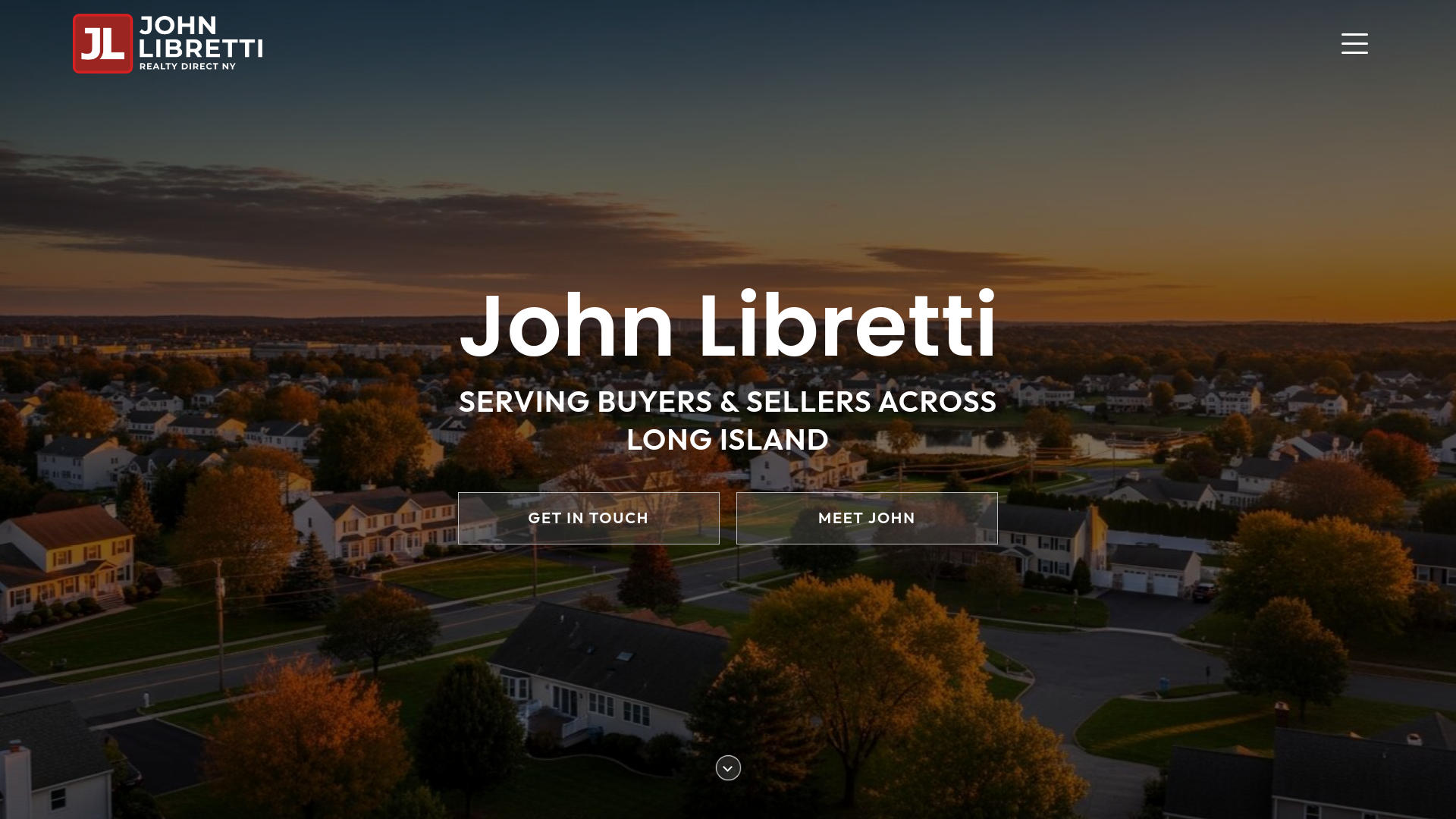 website screenshot of https://johnlibrettirealestate.com