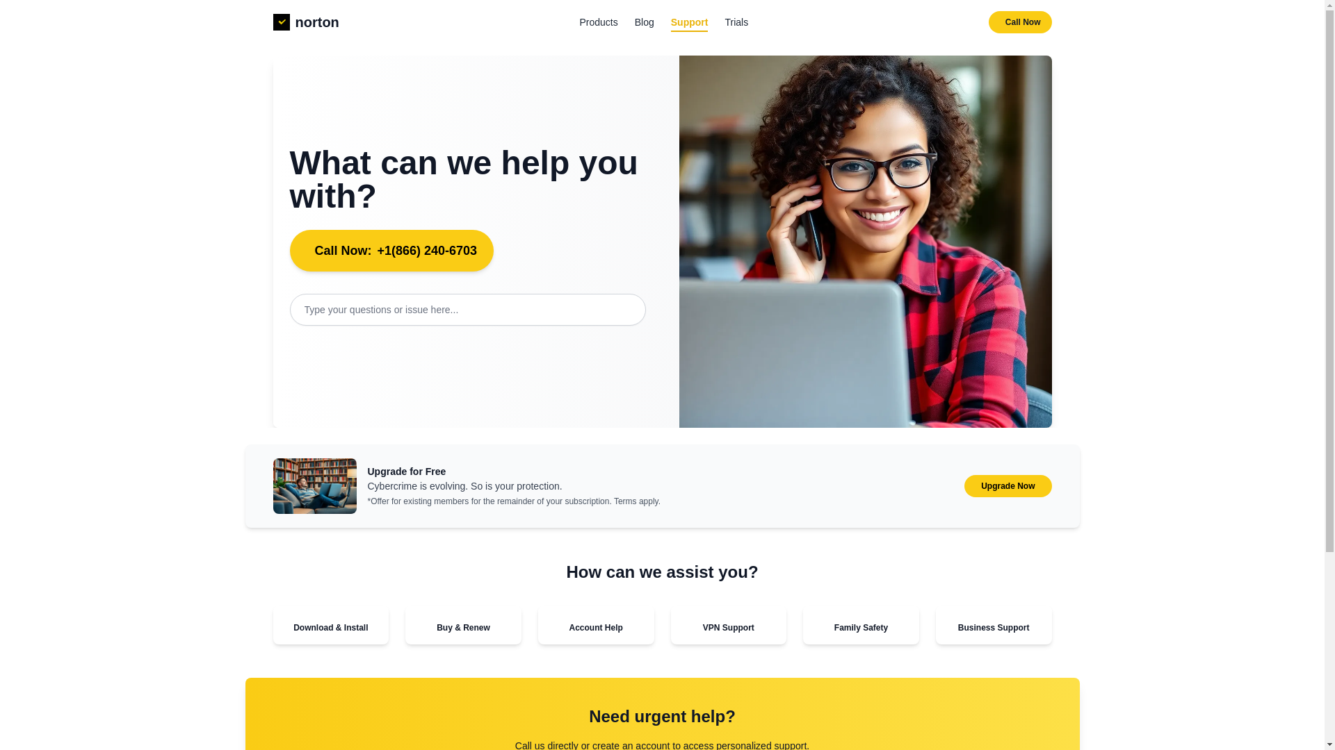 website screenshot of https://nort-anti-360-helpline.pages.dev/
