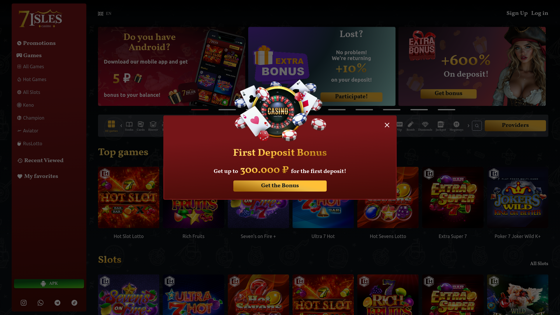 website screenshot of https://f7islandseru.space/