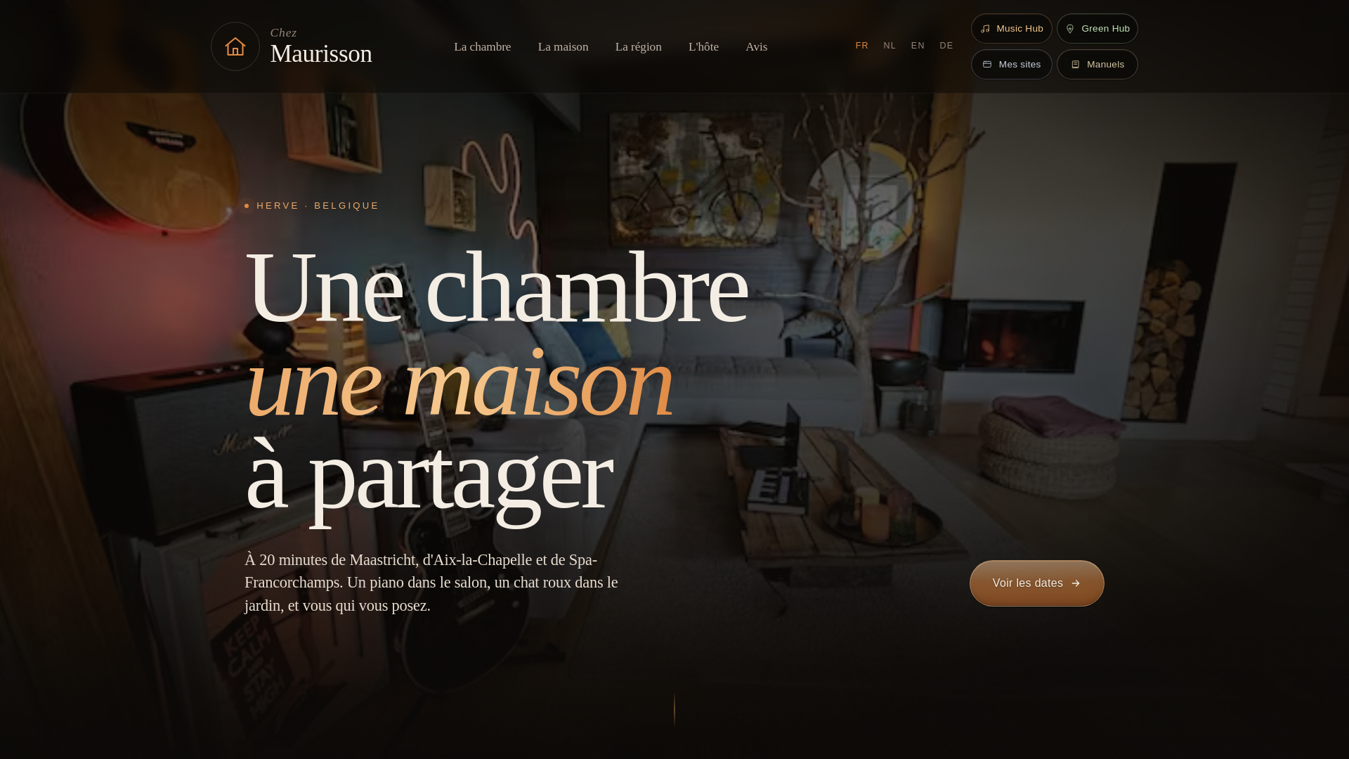 website screenshot of https://maurisson.com/
