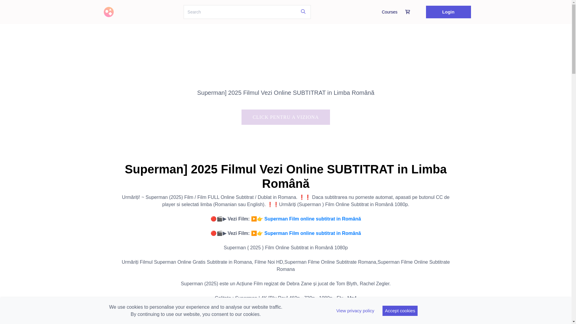 website screenshot of https://supermanvezifilmulromana.graphy.com/