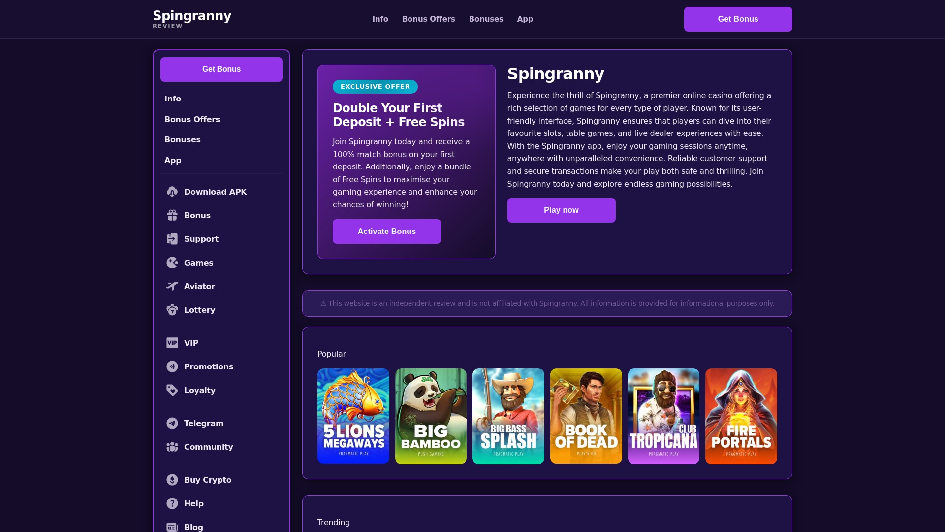 website screenshot of https://spingranny-me-uk.pages.dev/