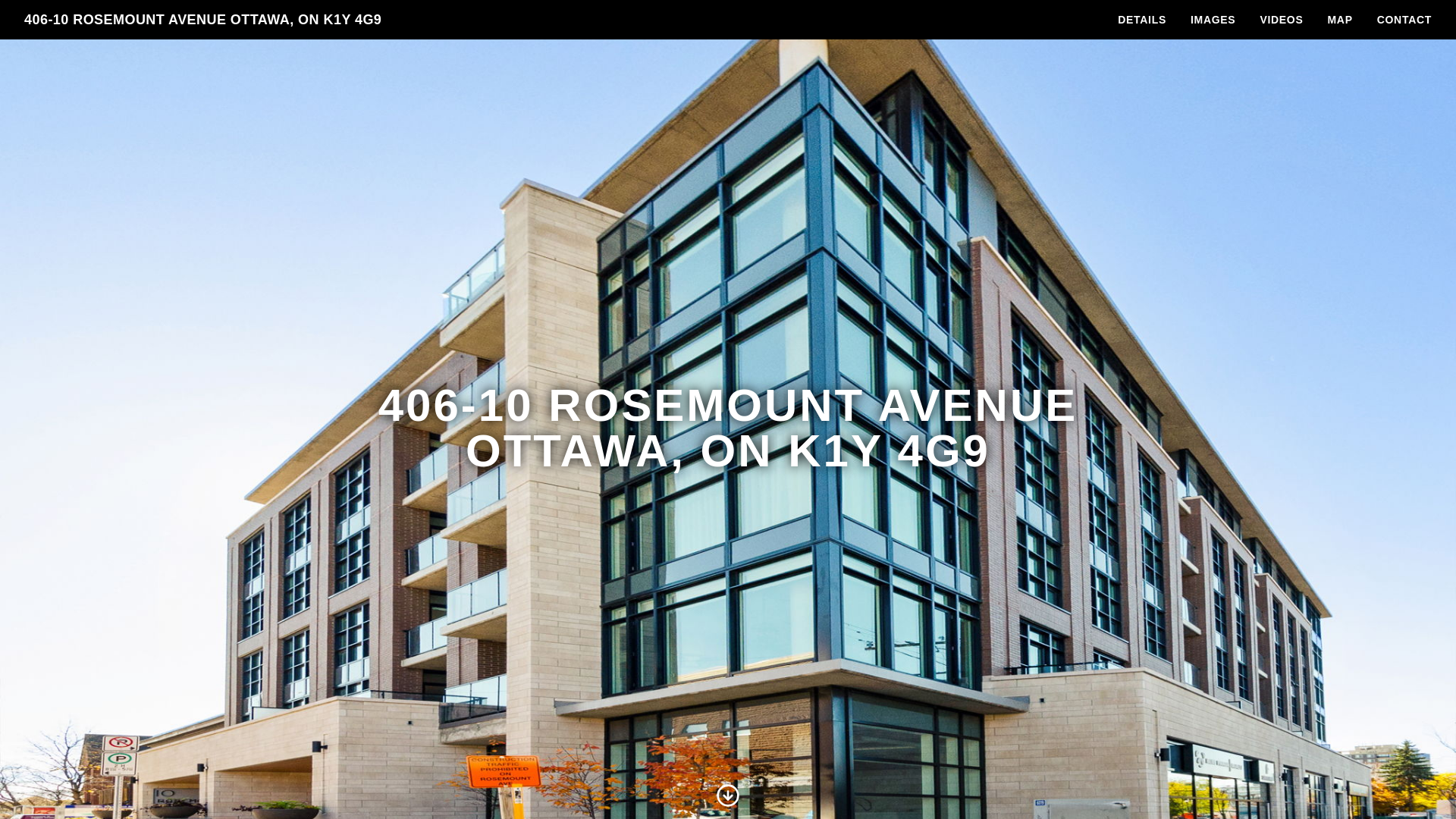 website screenshot of https://406-10rosemountave.com/